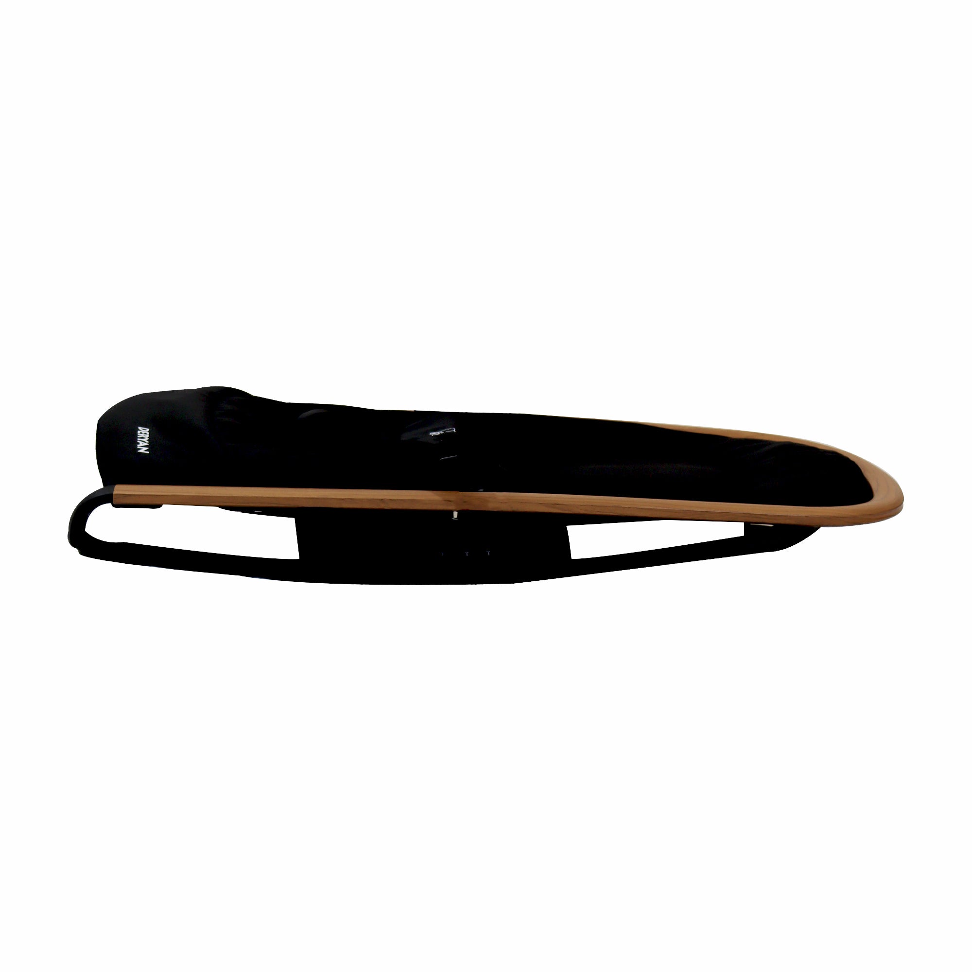 Wipstoel Rocker Zwart compact en lichtgewicht met brede zitting