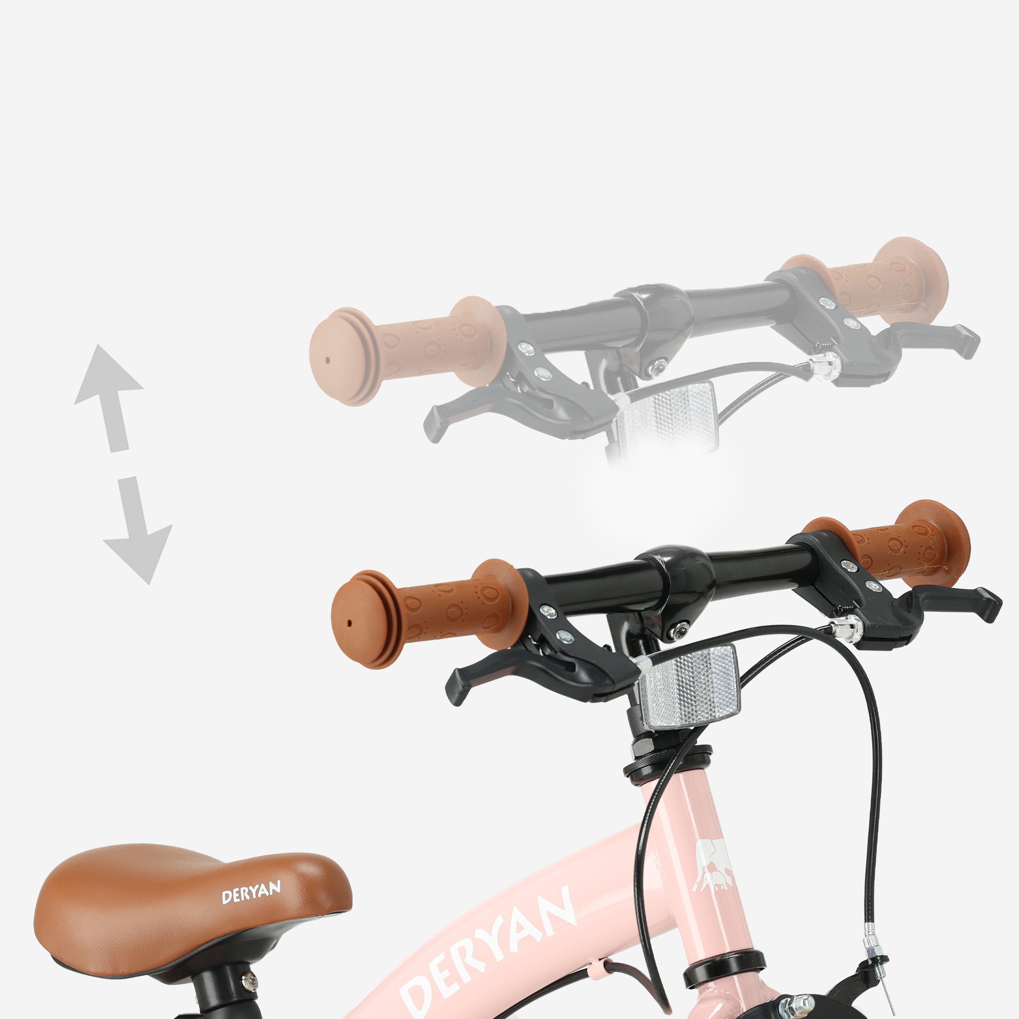 Luxe Kinderfiets 12 inch - 3 in 1 - loopfiets Roze