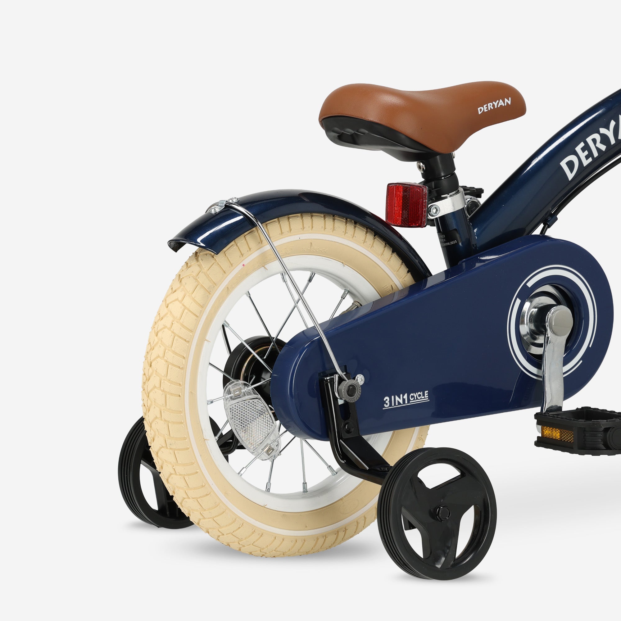Luxe Kinderfiets 12 inch - 3 in 1 - loopfiets Blauw
