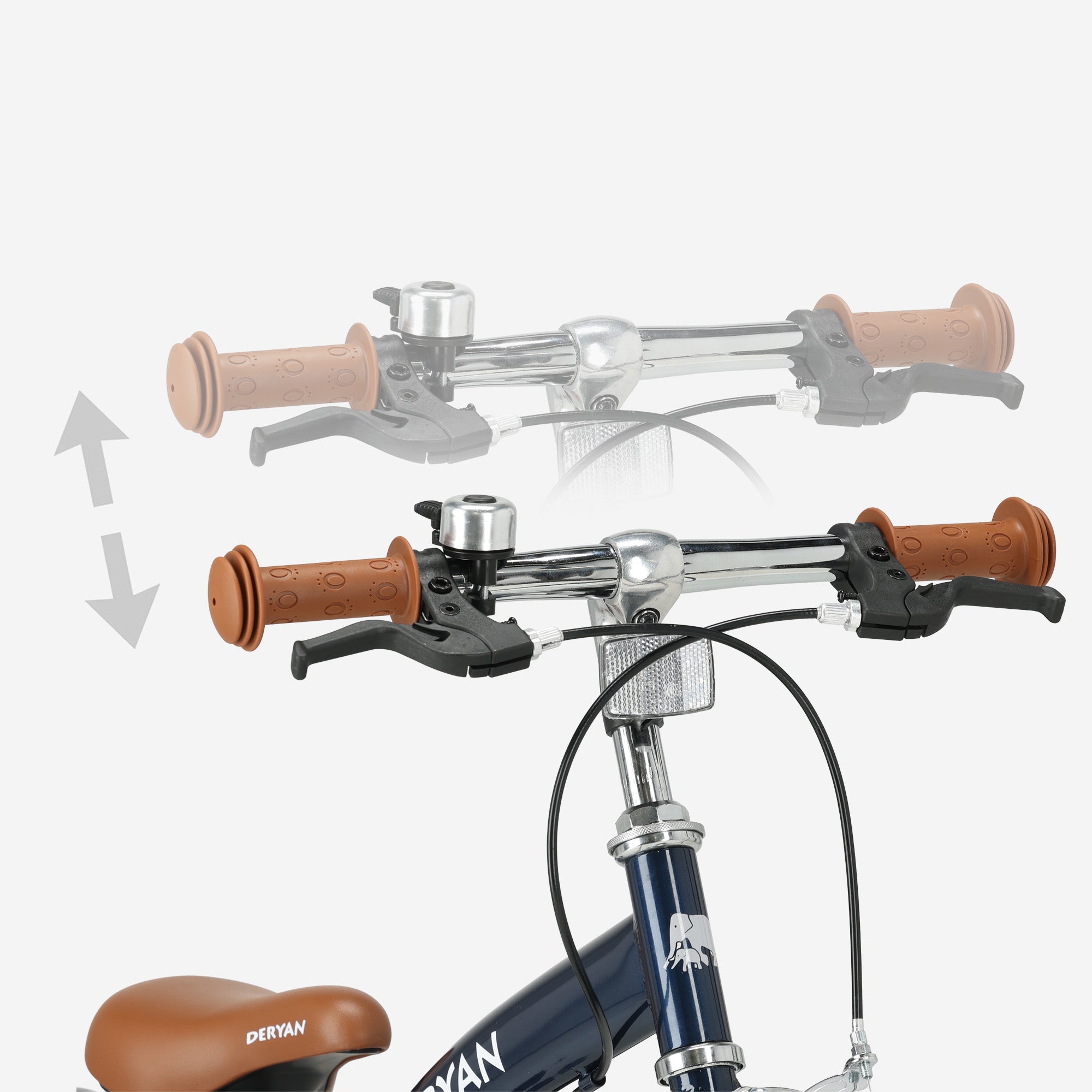 Luxe Kinderfiets 14 inch - 3 in 1 - loopfiets Blauw