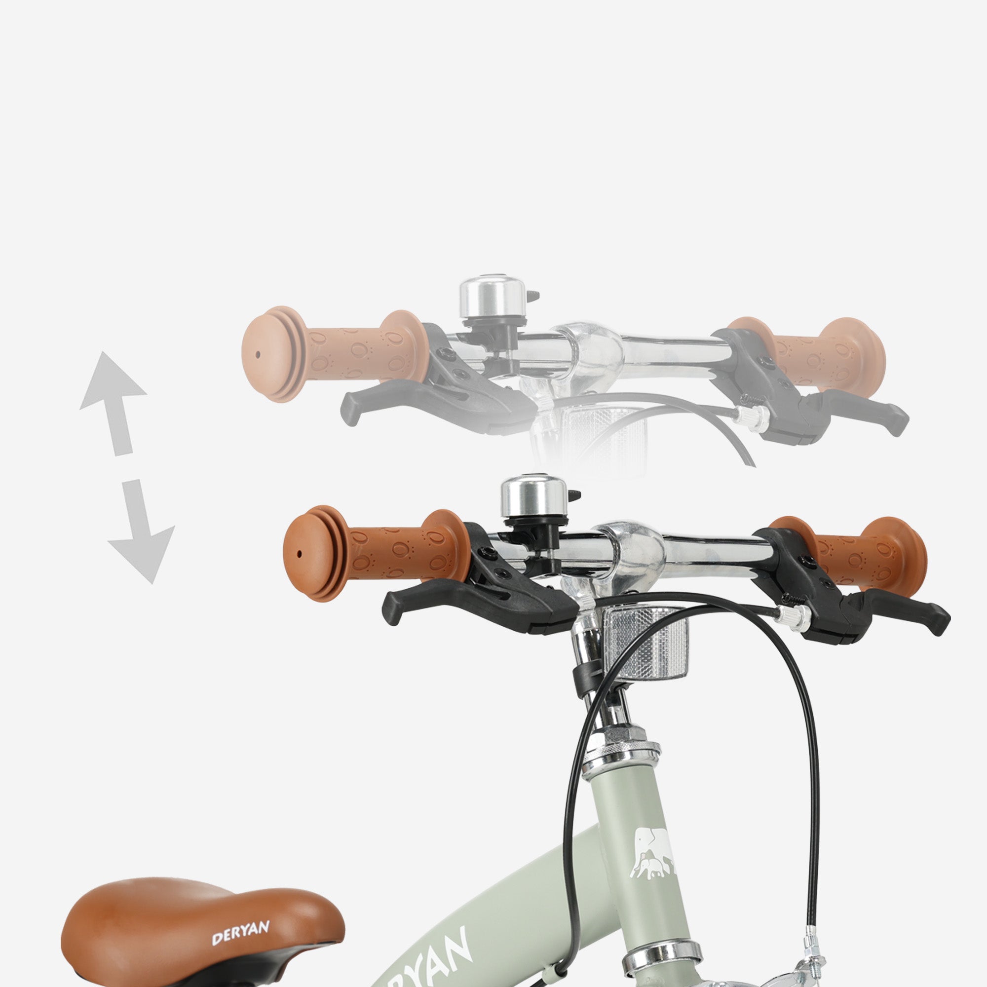 Luxe Kinderfiets 14 inch - 3 in 1 - loopfiets Groen