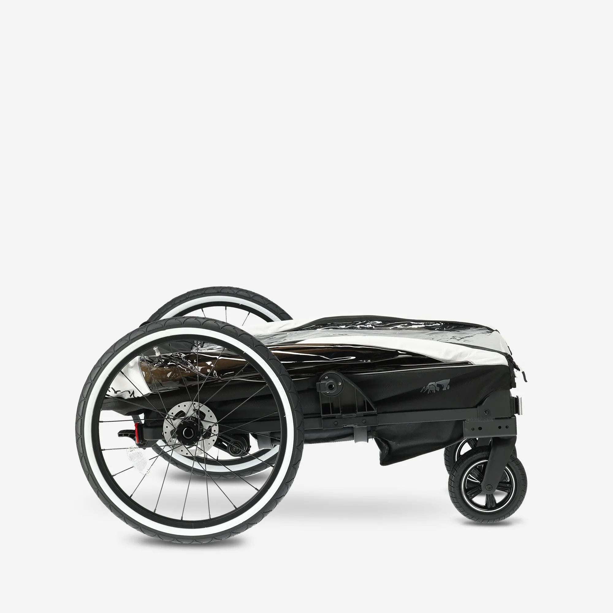 Luxe Fietskar V2 - Wandelwagen - Hardloopkinderwagen Cream