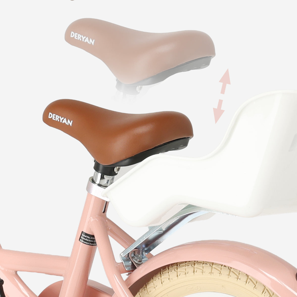 Zoey Meisjesfiets kinderfiets 14 inch met mandje - Roze