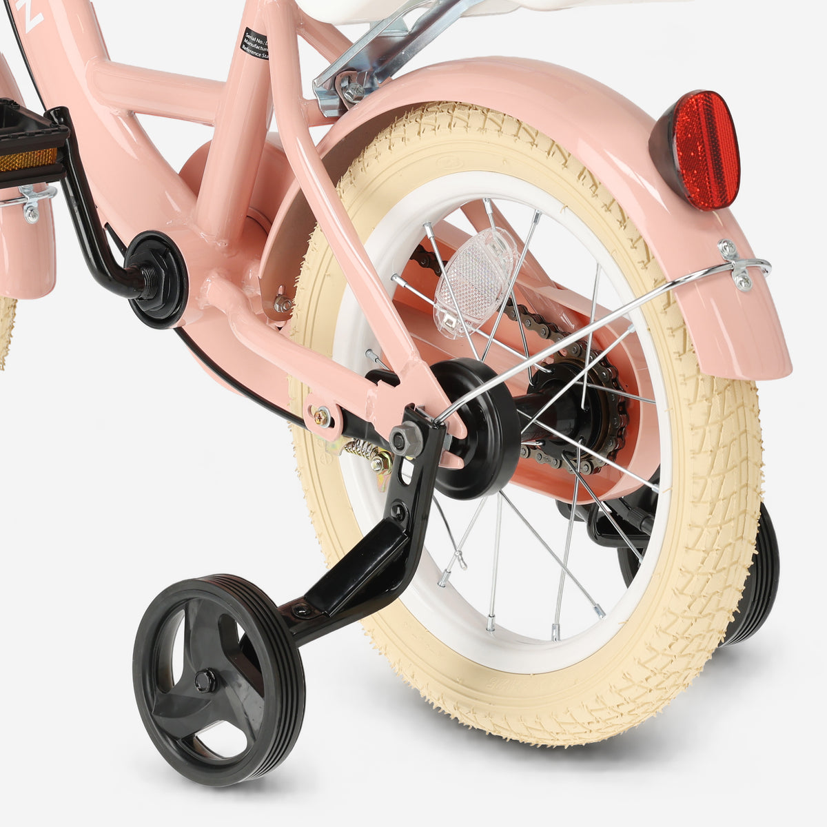 Zoey Meisjesfiets kinderfiets 14 inch met mandje - Roze