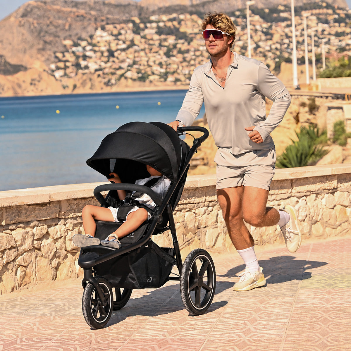 Bolt Hardloop Kinderwagen Zwart