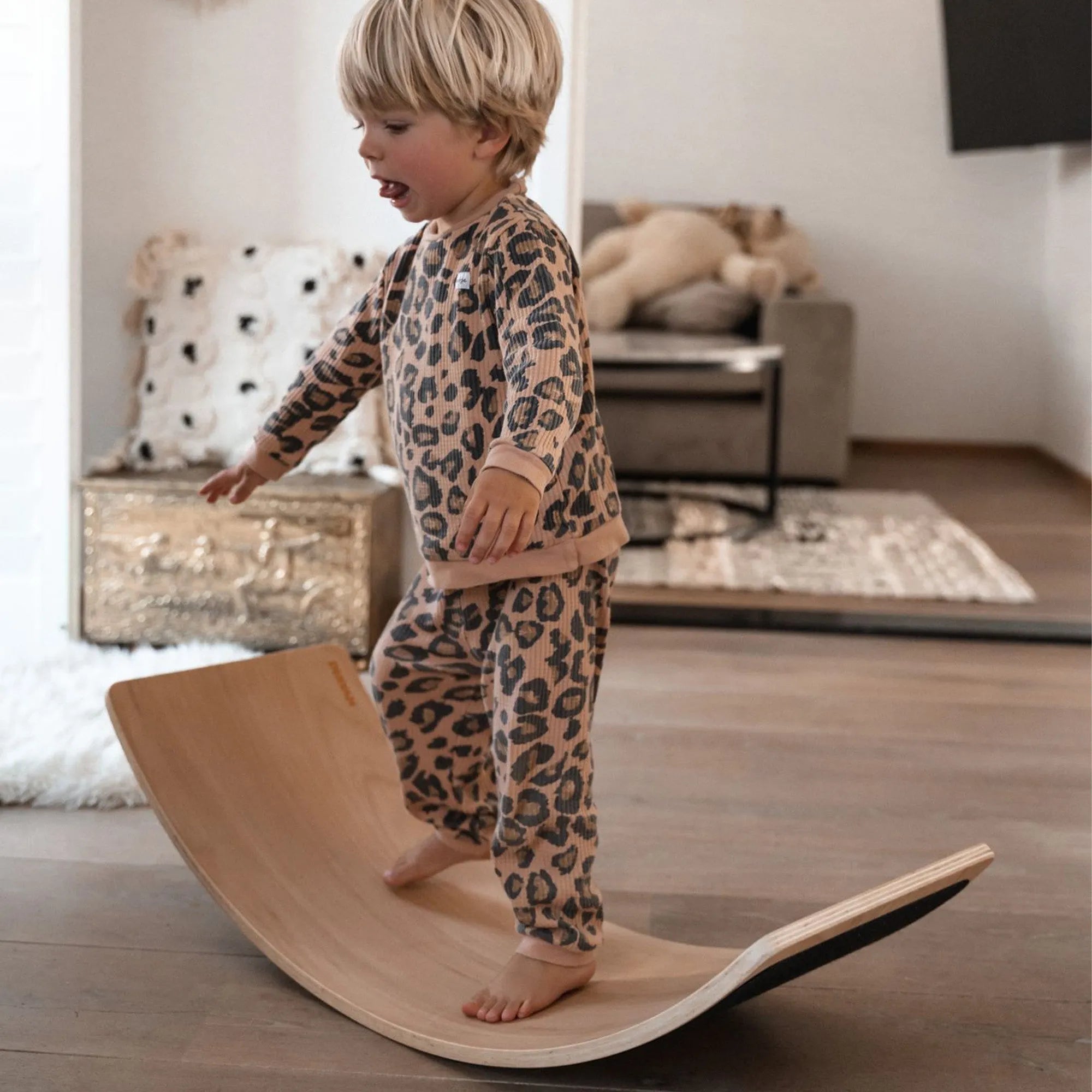 Balance Board Hout met Vilt 80 cm