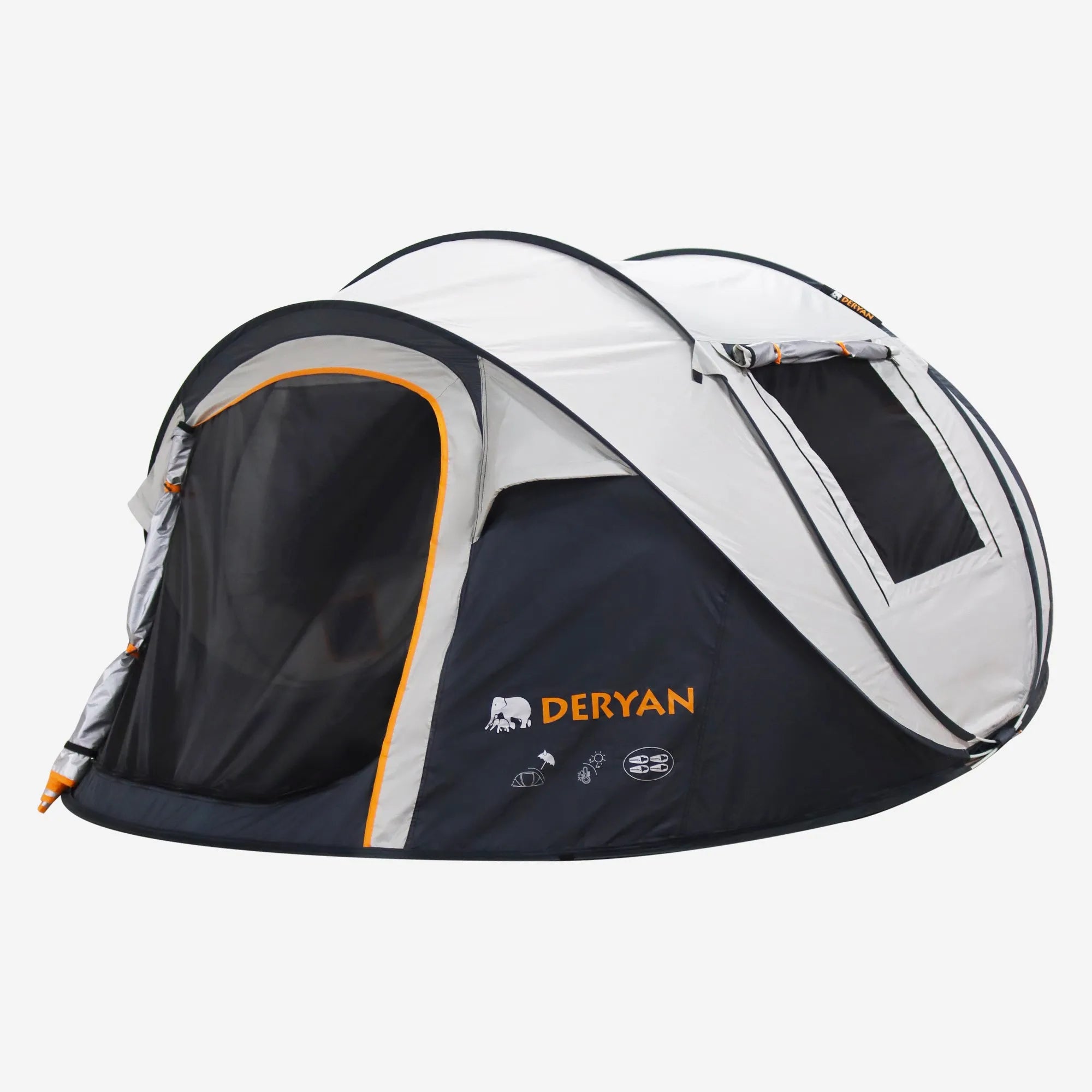 Pop Up Luxe Tent Cream 4 persoons pop-up ontwerp 2000 mm waterkolom snelle opzet compact
