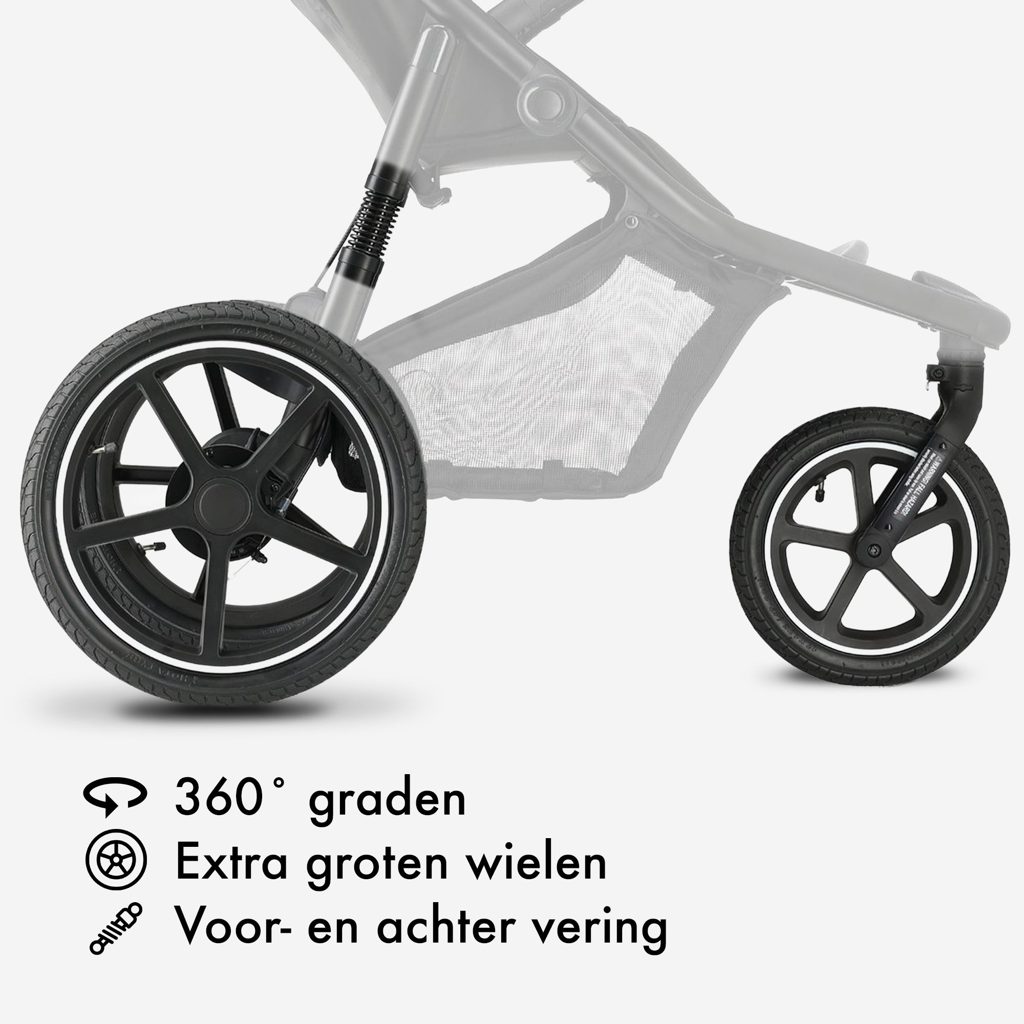 De DERYAN Bolt hardloop kinderwagen in het zwart is ontworpen voor gebruik tijdens hardlopen en wandelen met jonge kinderen. Het model heeft een vast voorwiel, een verstelbaar stuur, luchtbanden en een vijfpuntsgordel en is bedoeld voor gebruik op verharde en onverharde paden.