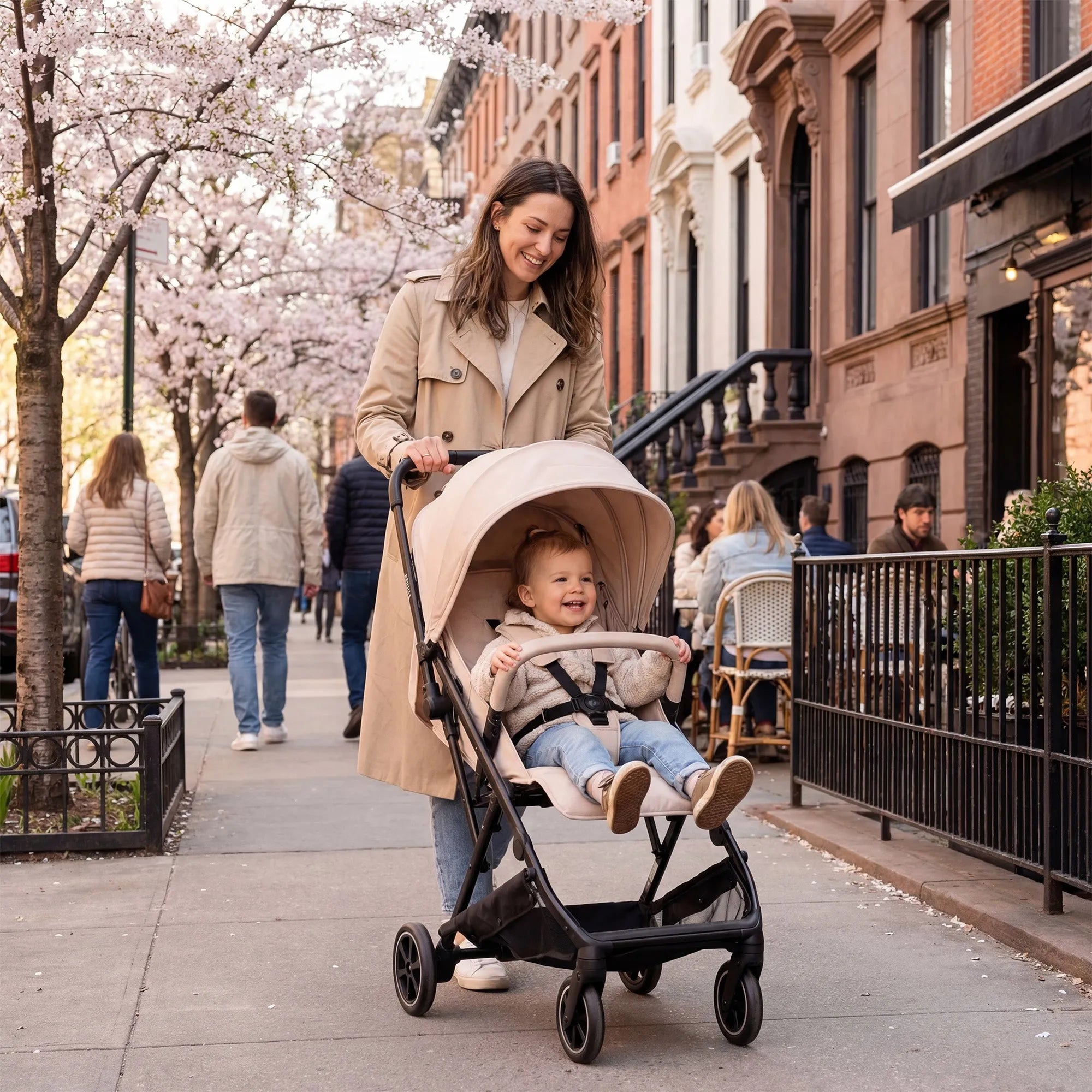 Luxe Easy Lichtgewicht Buggy - Taupe