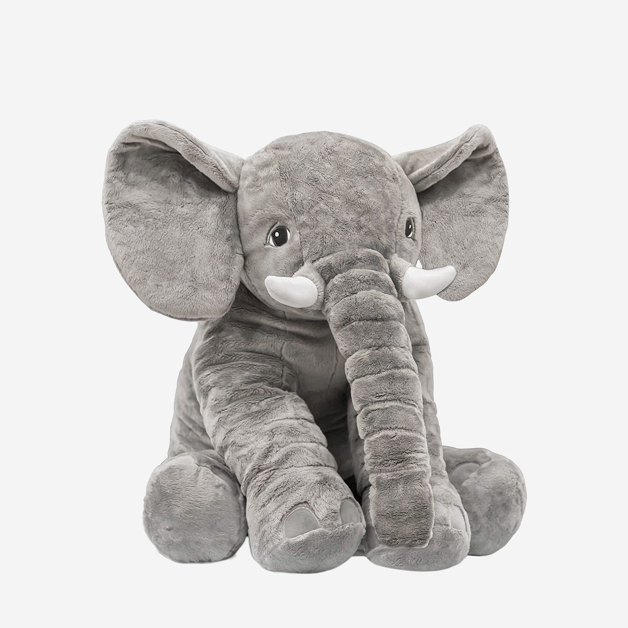 DERYAN Olifant Knuffel van 40 cm, grote zachte olifantknuffel voor kinderen en volwassenen