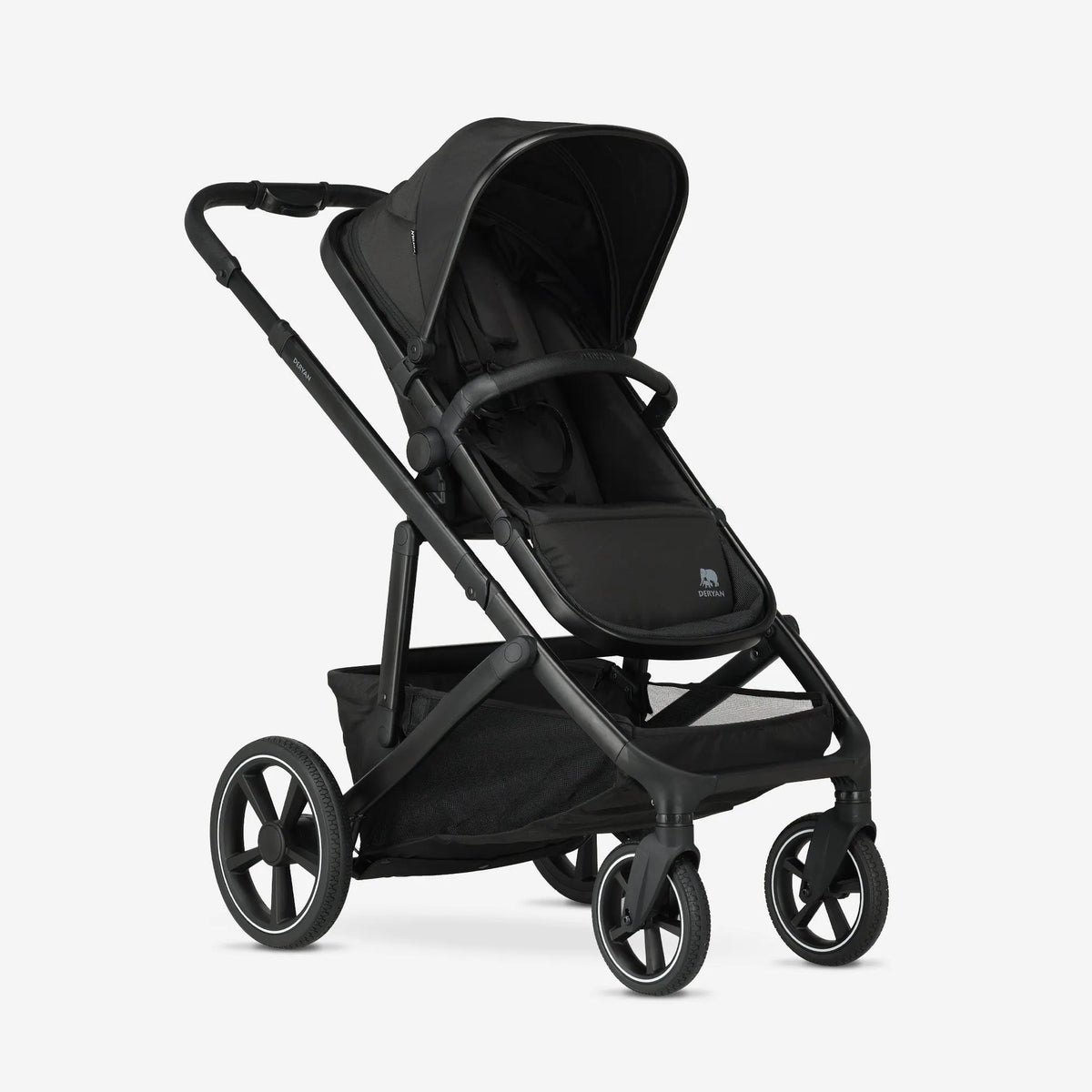 Evy² Duo Kinderwagen Zwart twee zitjes