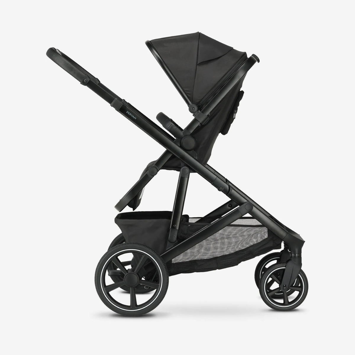 Evy² Duo Kinderwagen Zwart twee zitjes