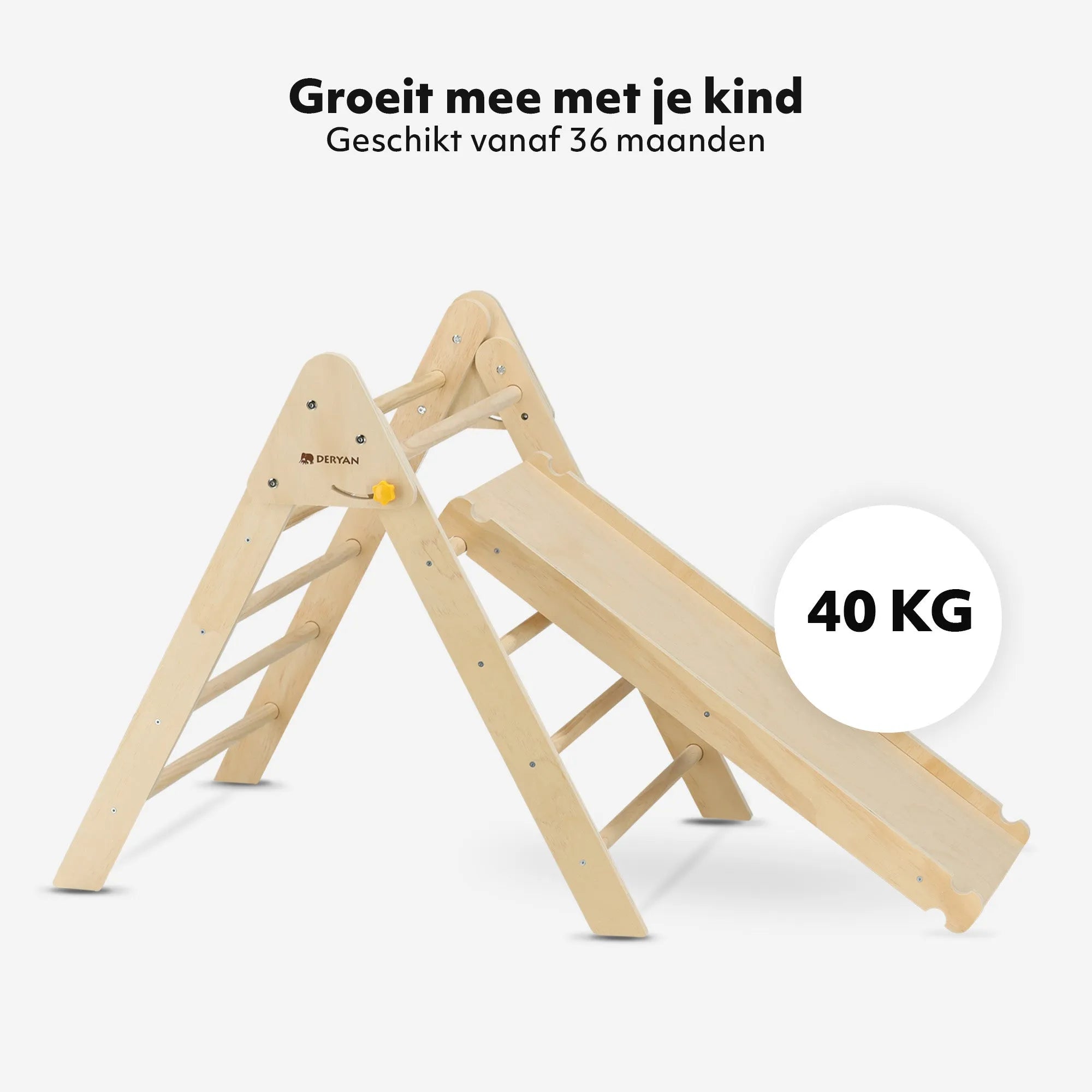 Opvouwbare Klimrek Driehoek met Helling met Glijbaan
