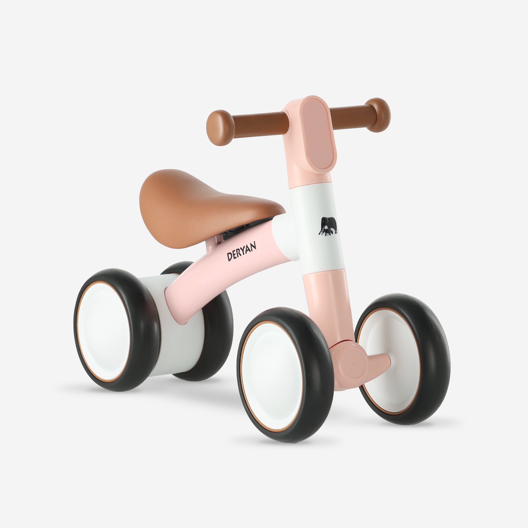 Milo loopfiets roze voor peuters vanaf 1 jaar zonder pedalen compact lichtgewicht ontwerp