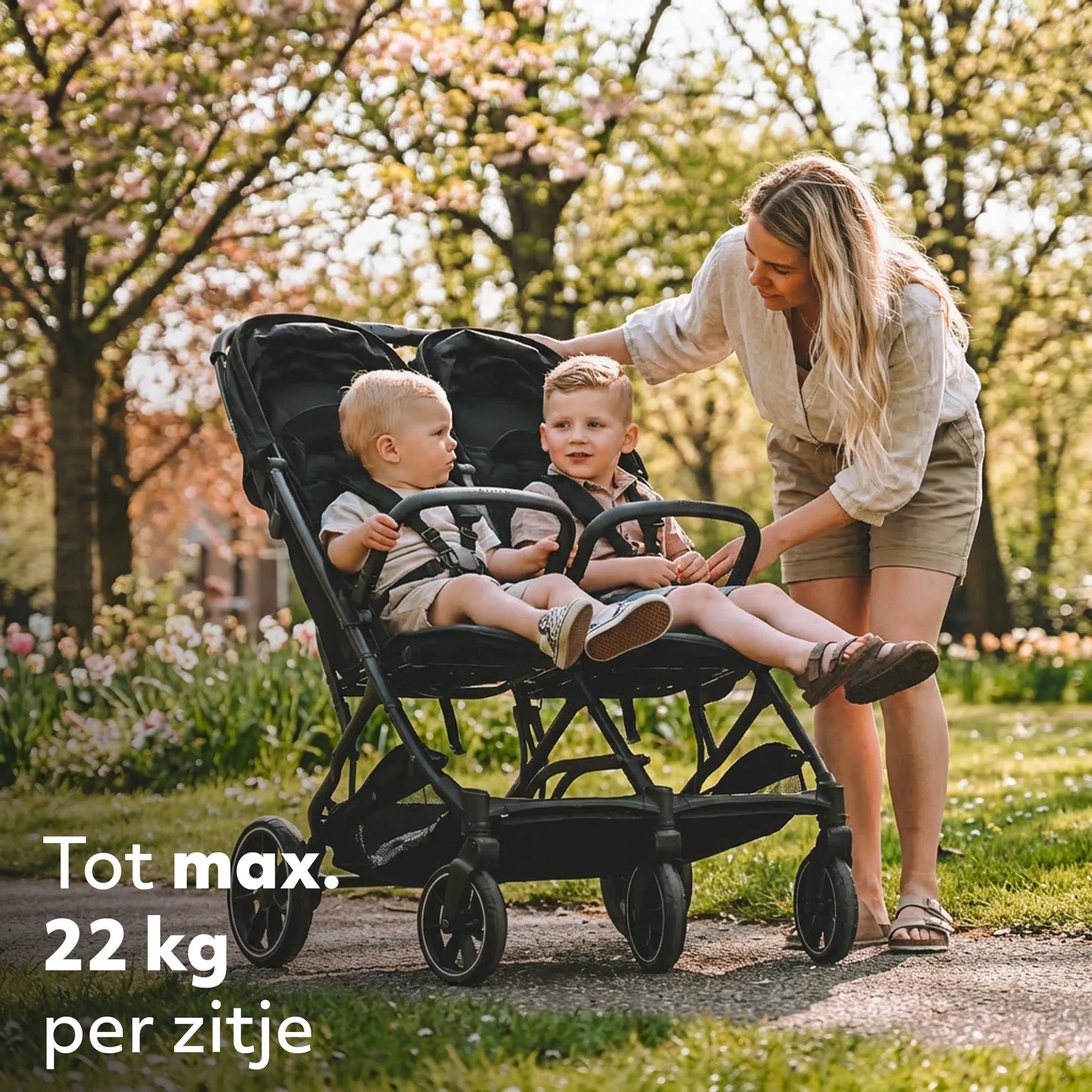 Rolo DuoBuggy X2 XL Zwart