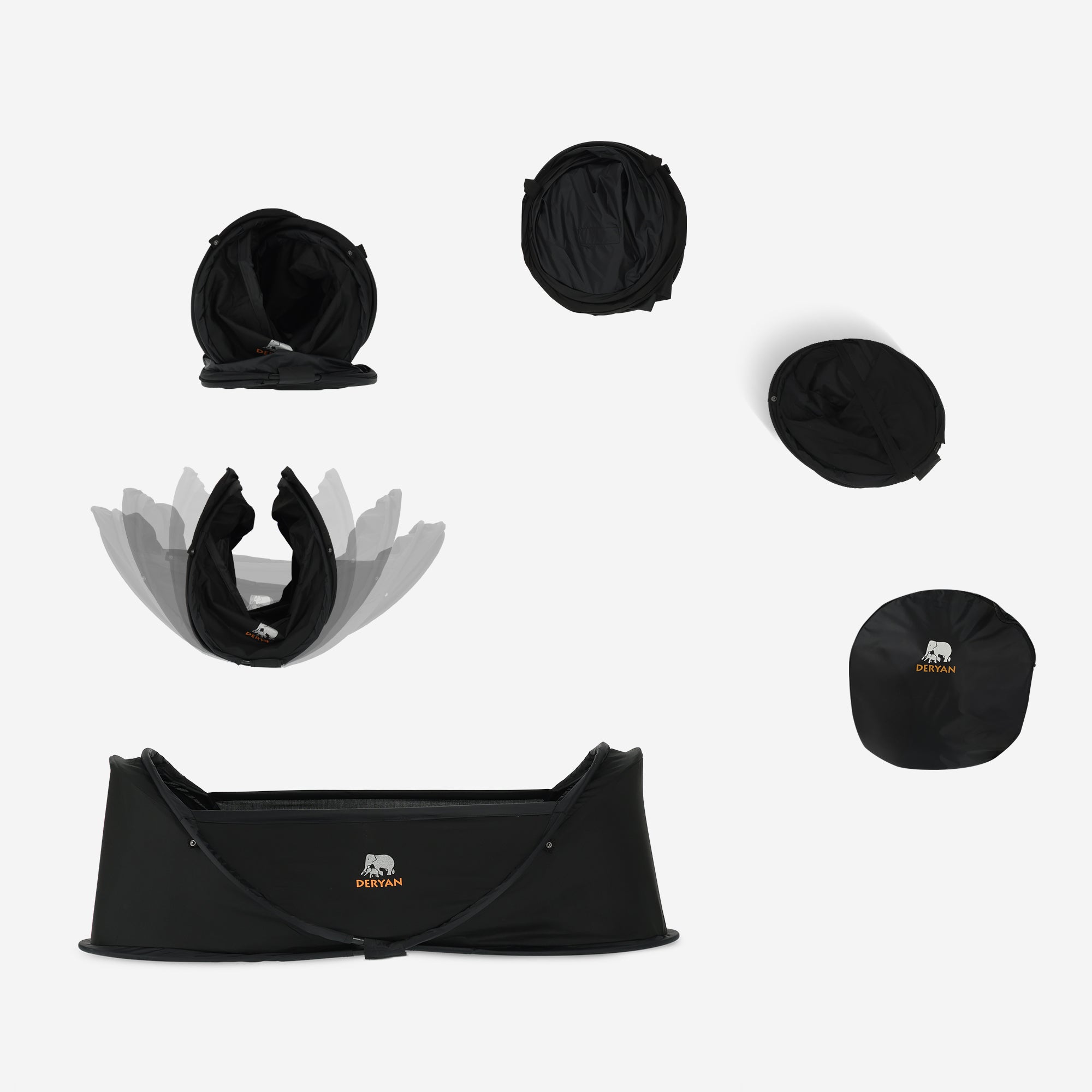 Infant Campingbedje - Zwart