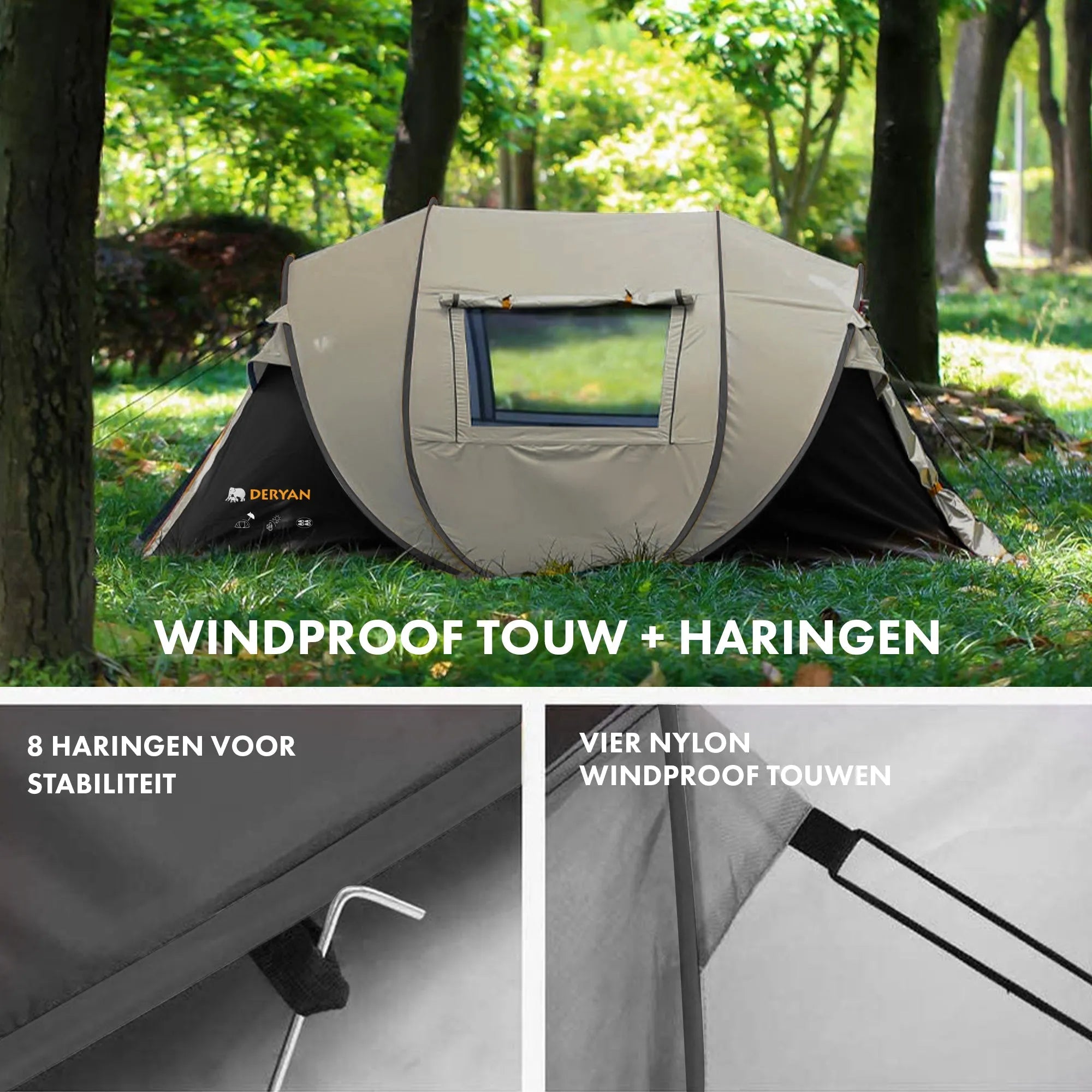 Pop Up Tent - 5000MM waterkolom - Sand