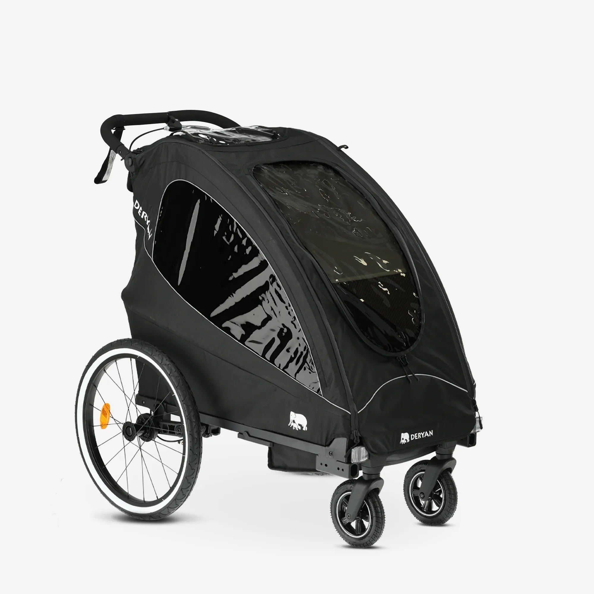 Luxe Fietskar - fietskar en wandelwagen en hardloopkinderwagen - 1 persoons