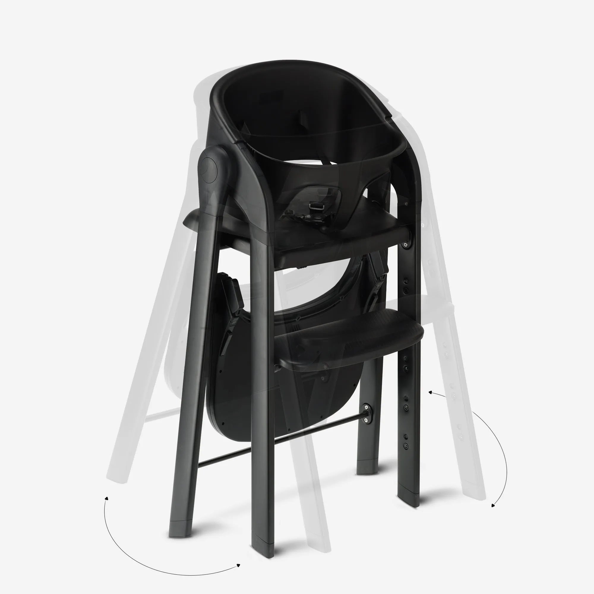 Deryan Luxe Kinderstoel met Bouncer - Zwart/Nougat