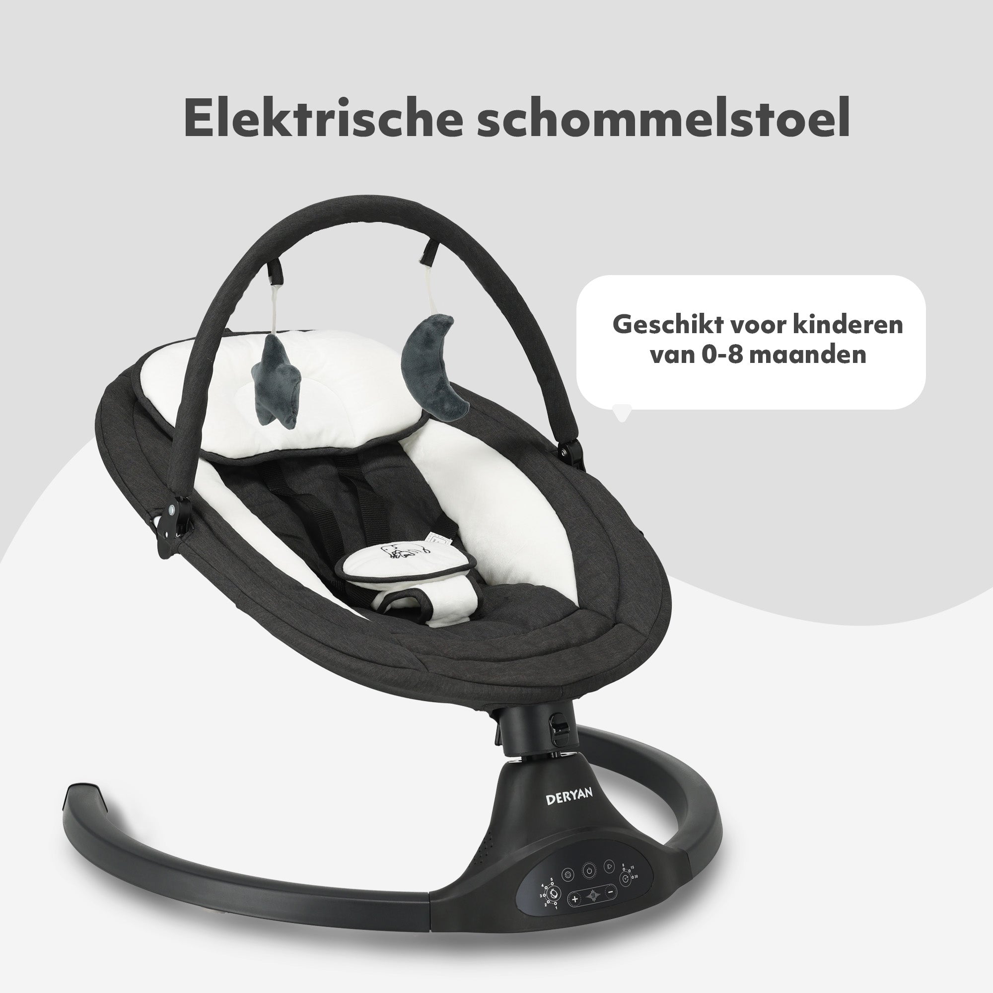 Elektrische Schommelstoel Zwart
