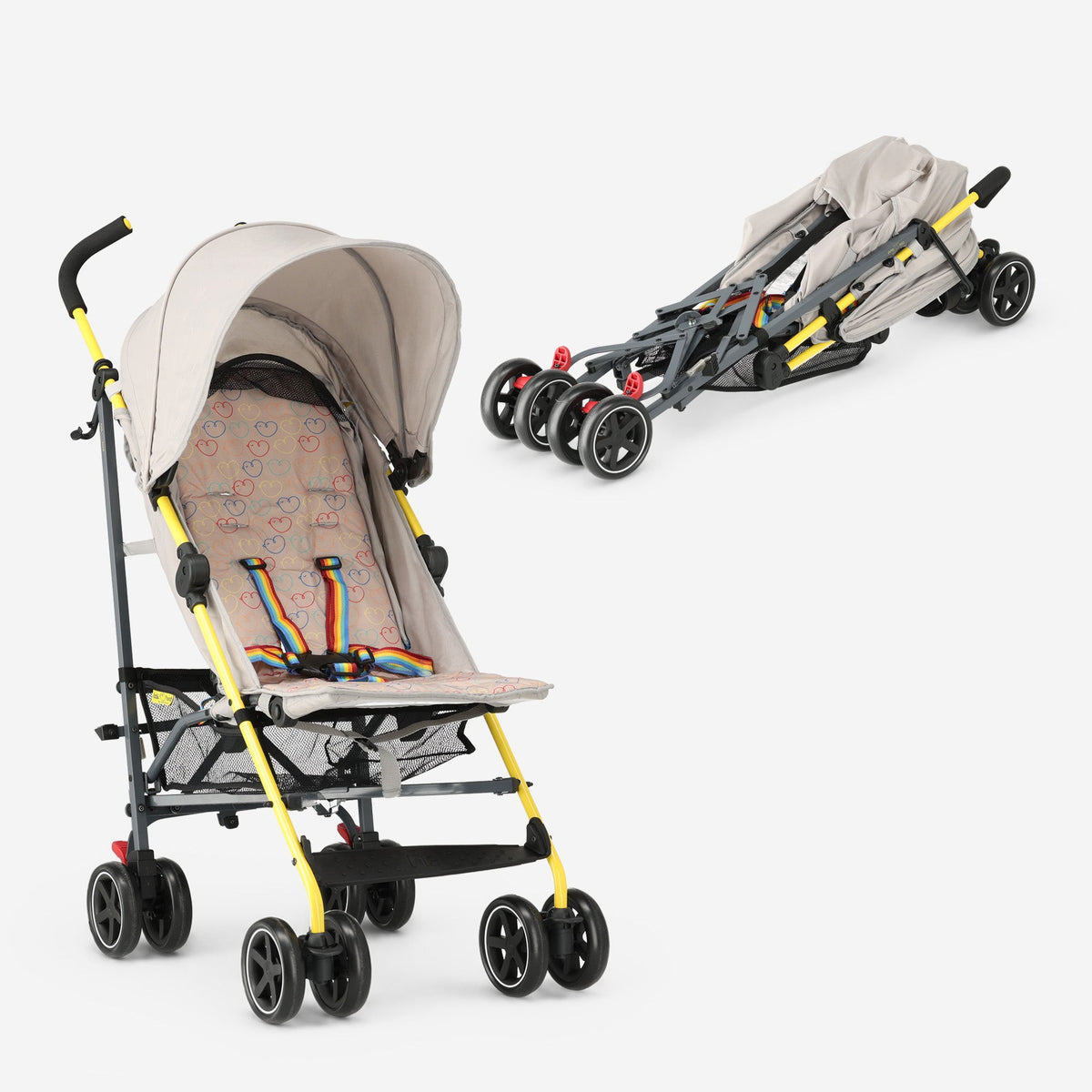 Paraplu Buggy - Verstelbare Buggy - Tot 15 kg - Cream Multi