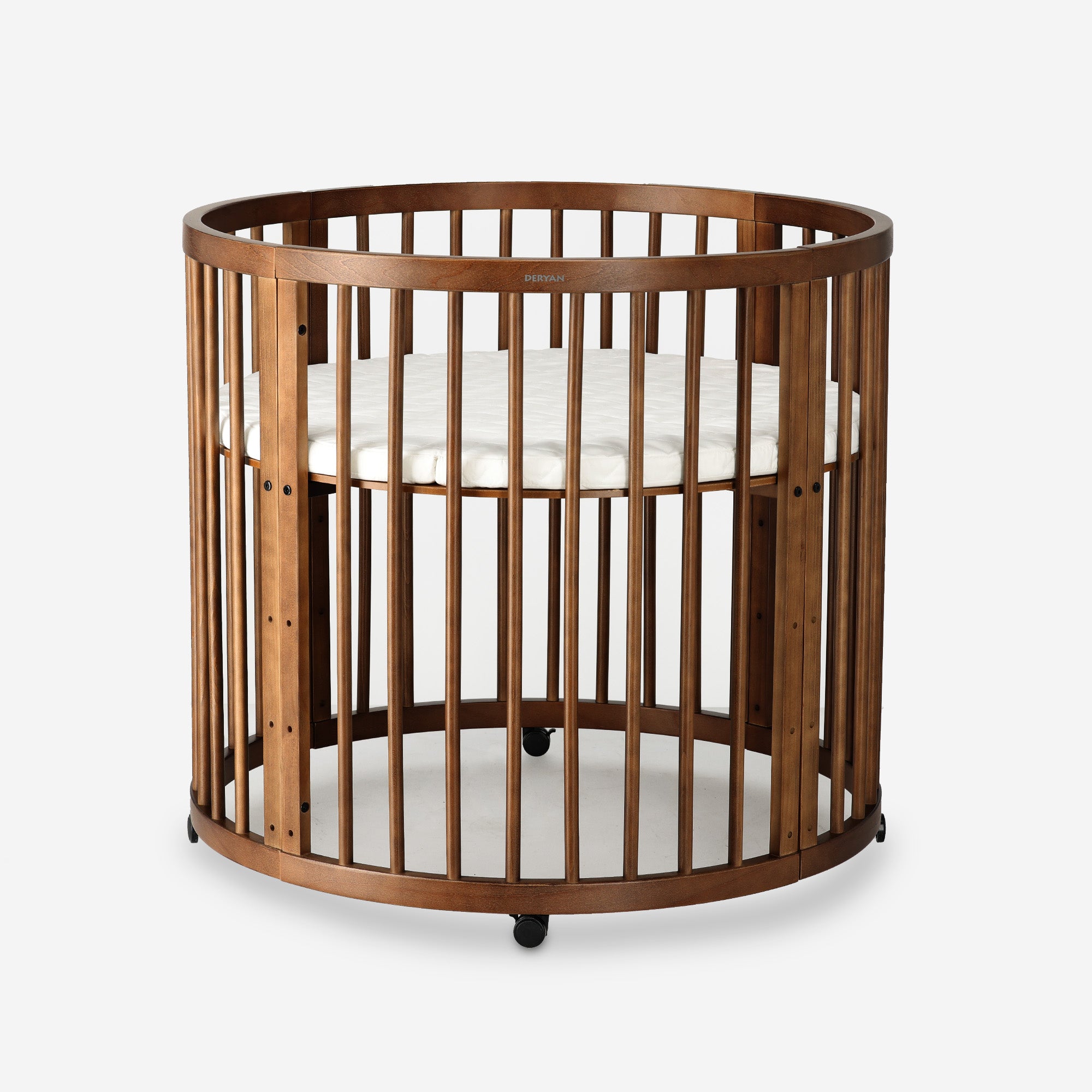 Willow Houten Ronde Box inclusief matras - Warm Brown