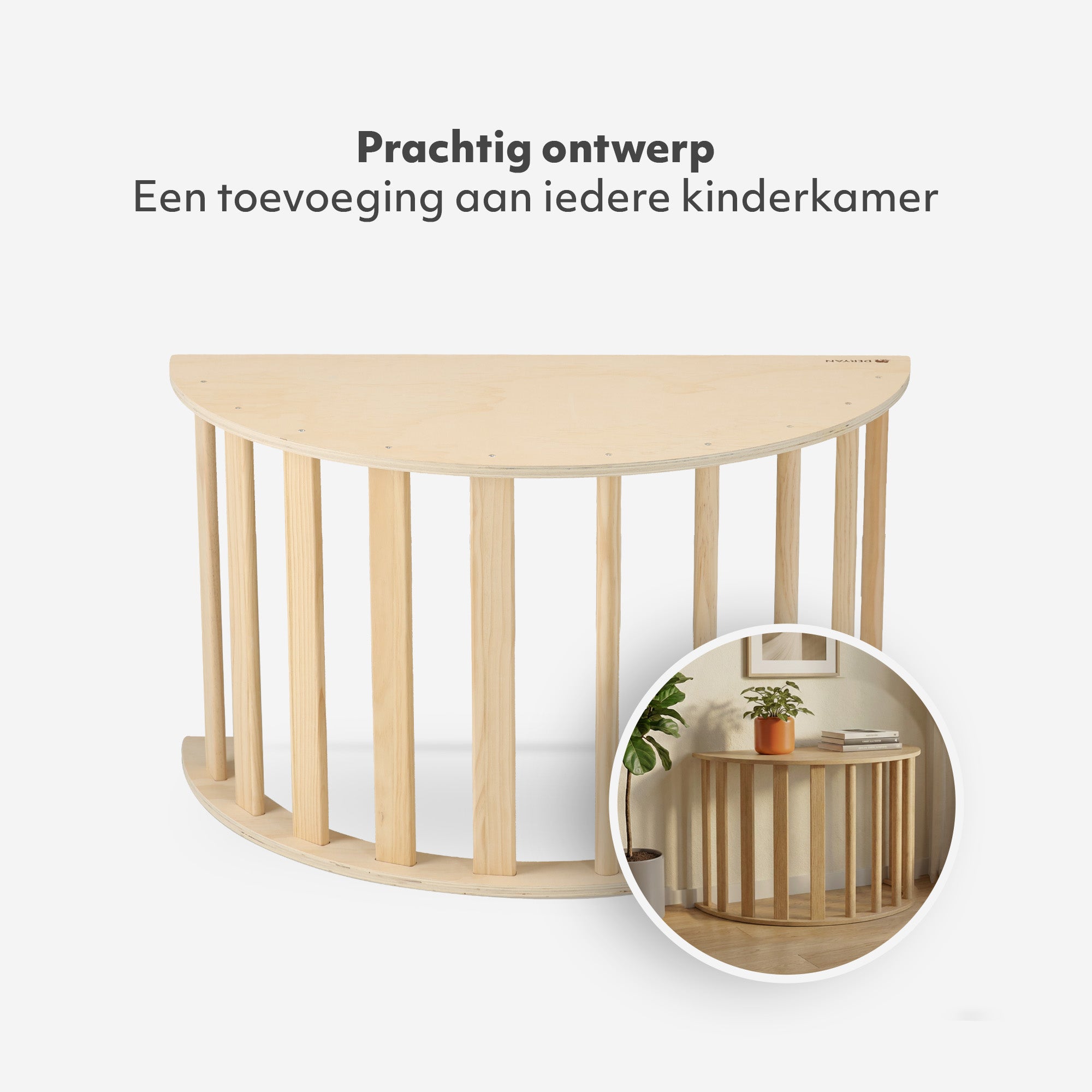 Multifunctionele Klimboog - 5 in 1 model - Speelboog - Klimrek - Speeltoestel - Inclusief Kussen - Tekentafel - Hout