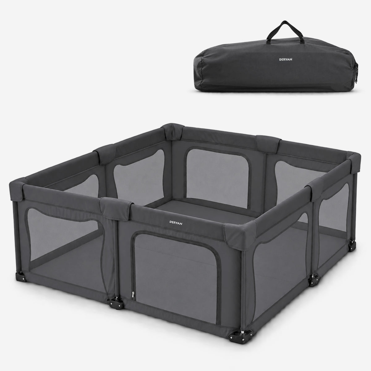 Opvouwbare Kinderbox XL - Grijs