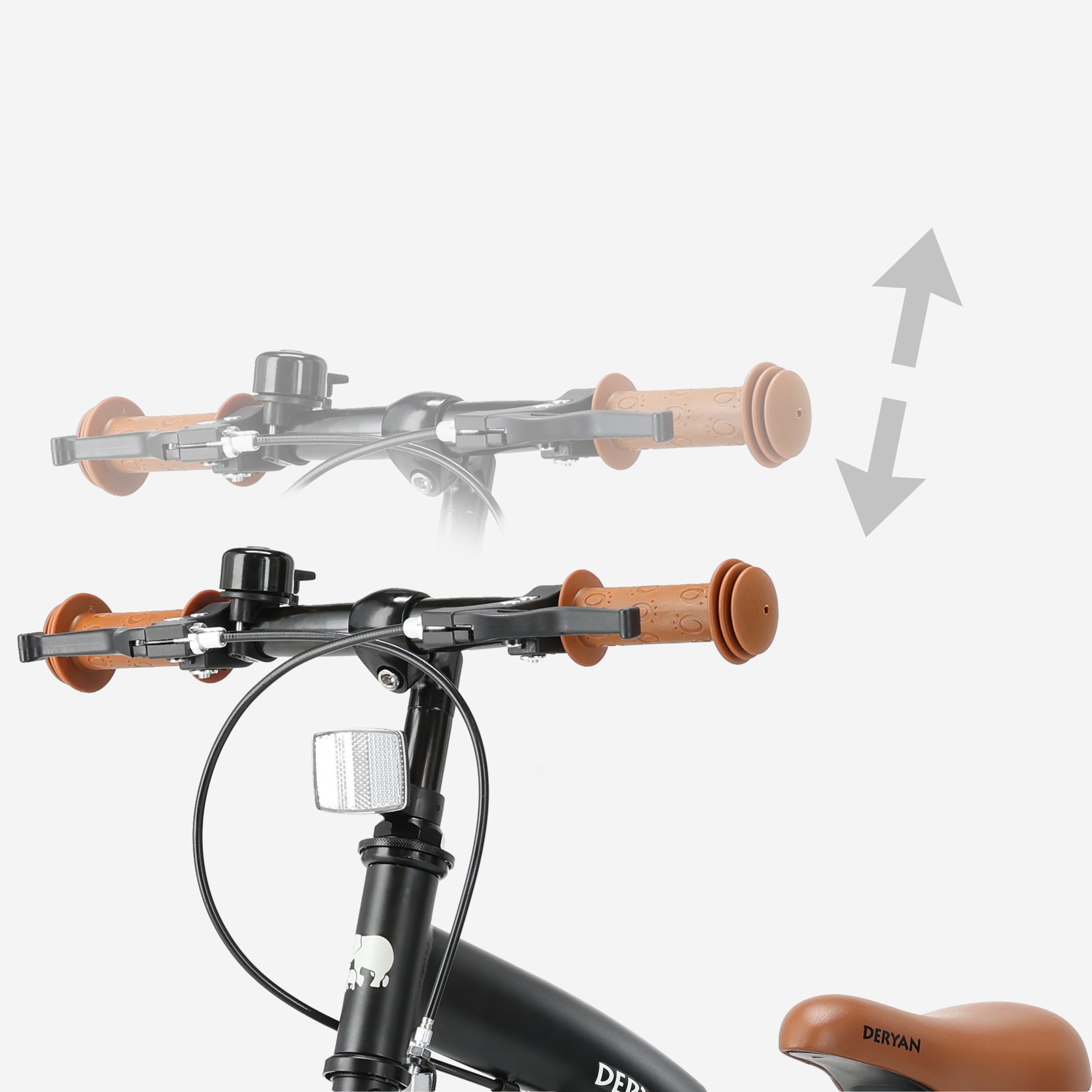 Luxe Kinderfiets 14 inch - 3 in 1 - loopfiets Zwart
