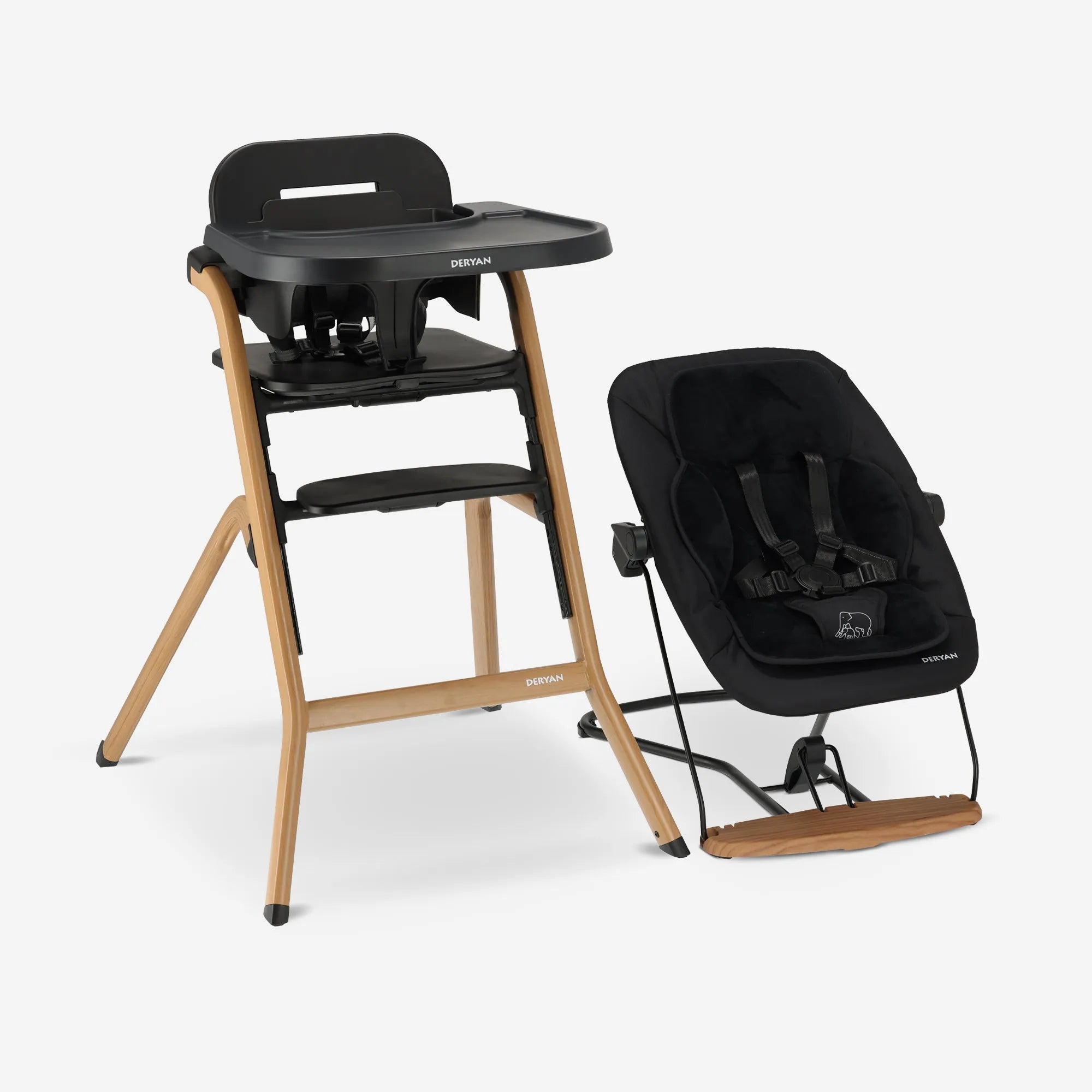 Curve kinderstoel set met geïntegreerde wipstoel en los inlegkussen compact ontwerp voor meegroeiend gebruik