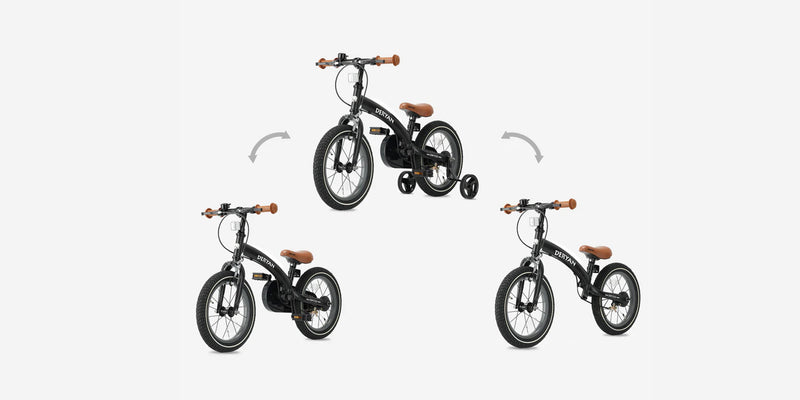 DERYAN 3-in-1 kinderfiets van 12 inch: past de maat?