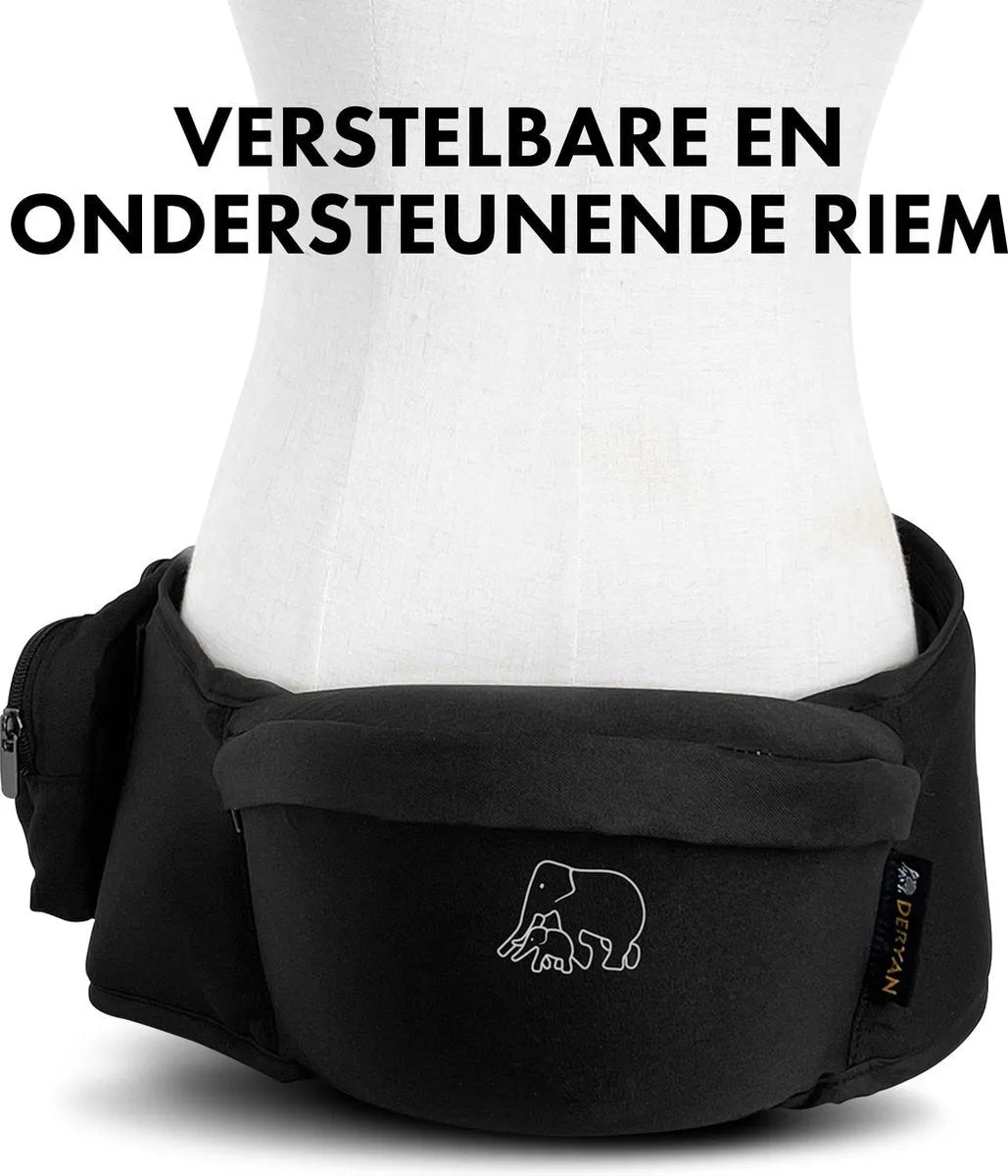 Luxe Heupdrager - Baby En Peuter Heupzitje - Zwart