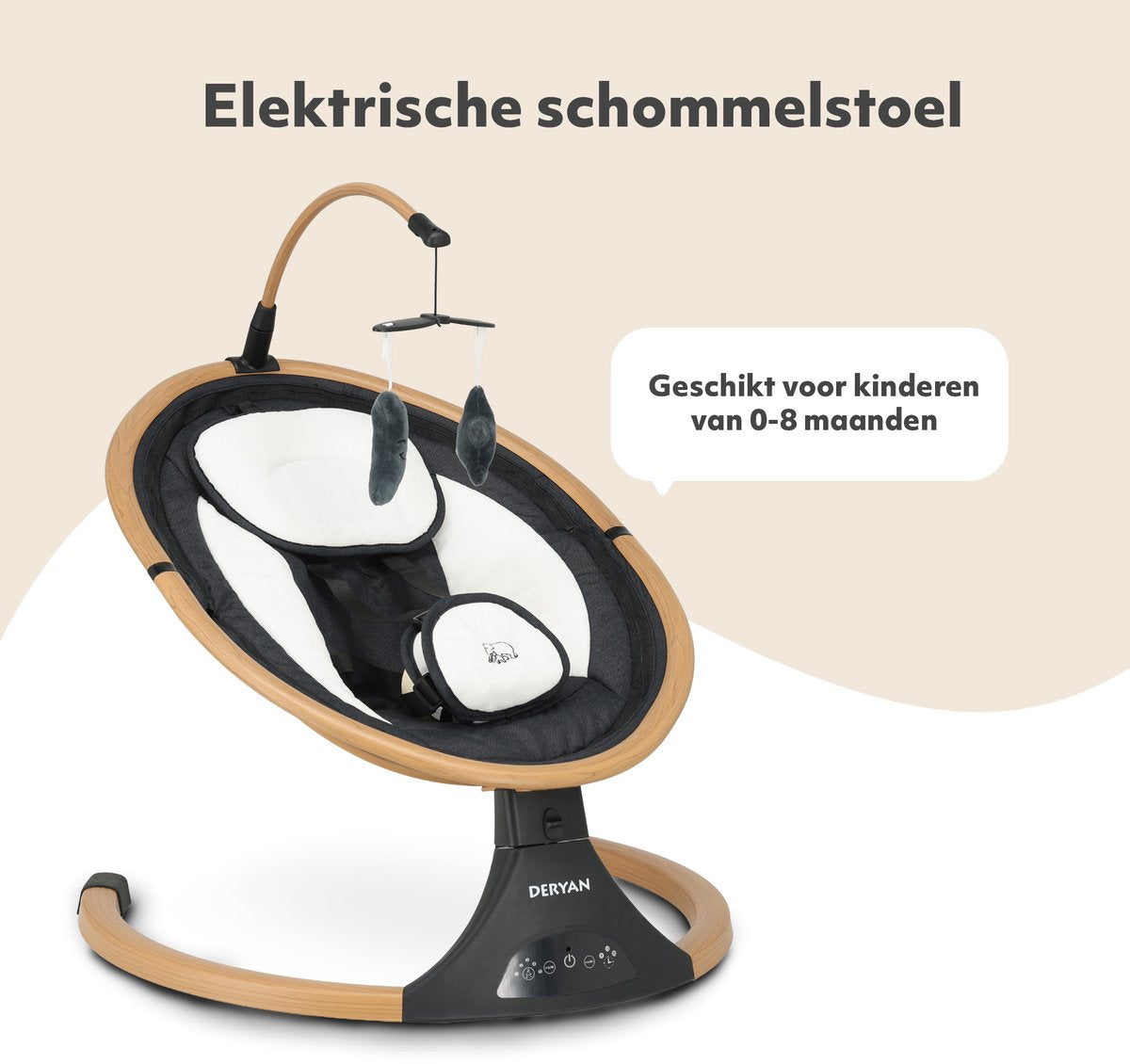 Elektrische Schommelstoel Hout