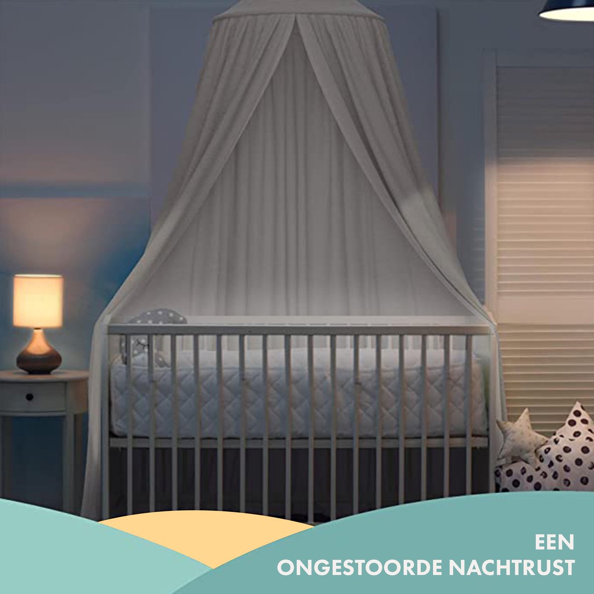 Klamboe Nougat Vintage 245 cm - Katoen - Polyester - Baby klamboe - Hemeltje