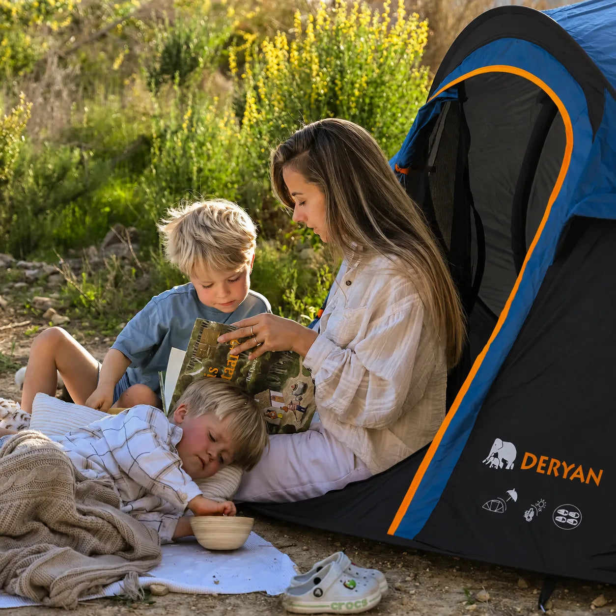 Pop Up Luxe Tent - 2000MM waterkolom - Navy - 4 Persoons