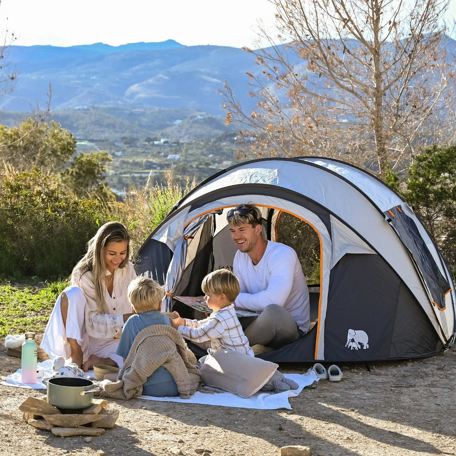 Luxe Pop Up Tent - 5000MM waterkolom - Beige - 4 Persoons