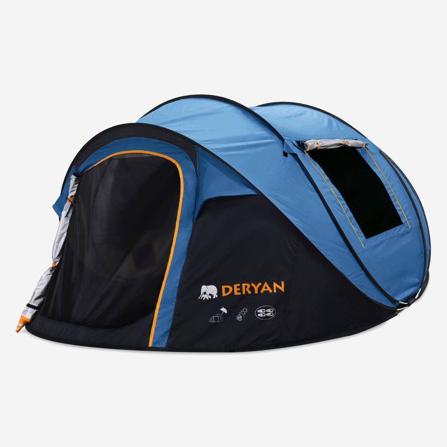 Pop Up Luxe Tent - 2000MM waterkolom - Navy - 4 Persoons