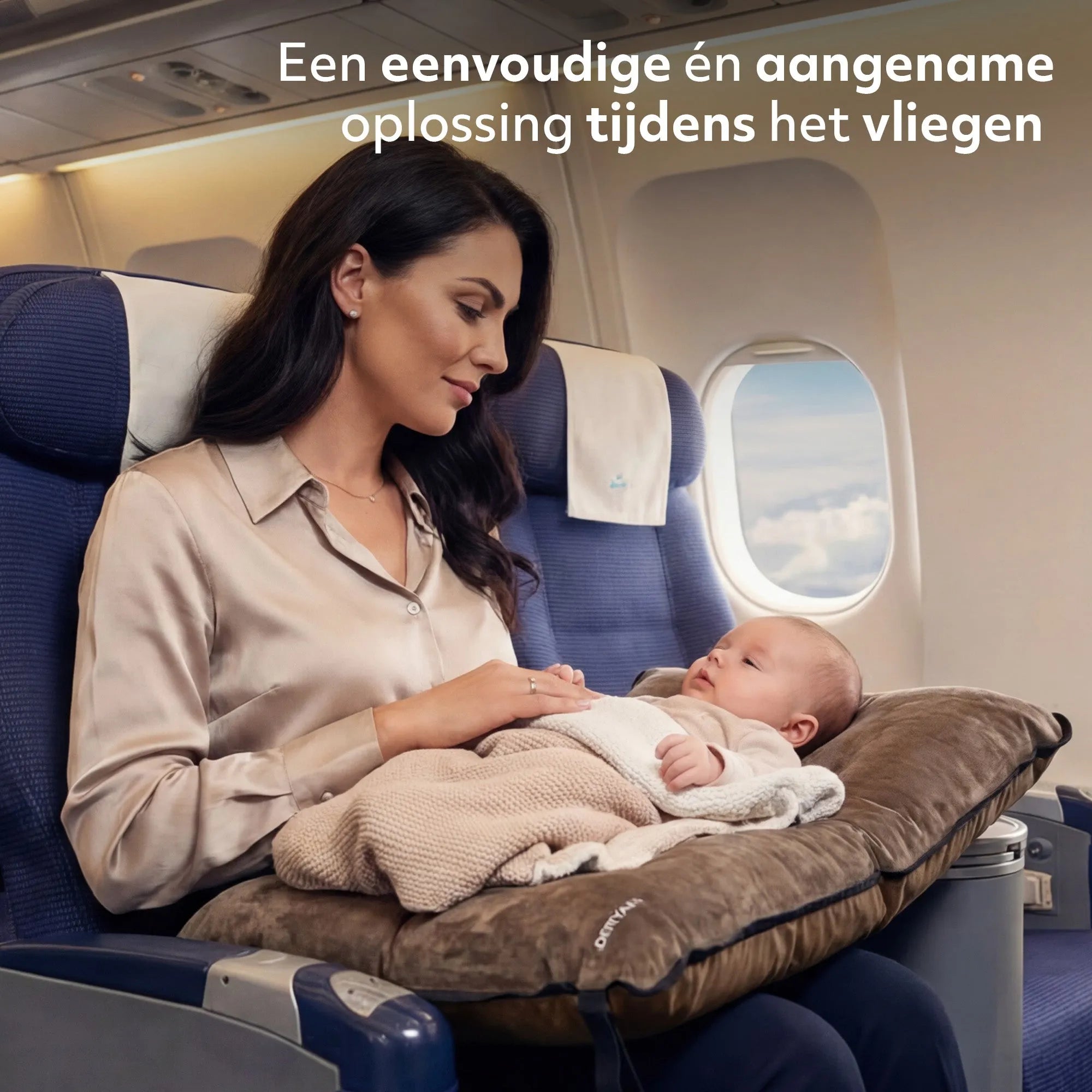 AirTraveller Vliegtuigbedje - Brown