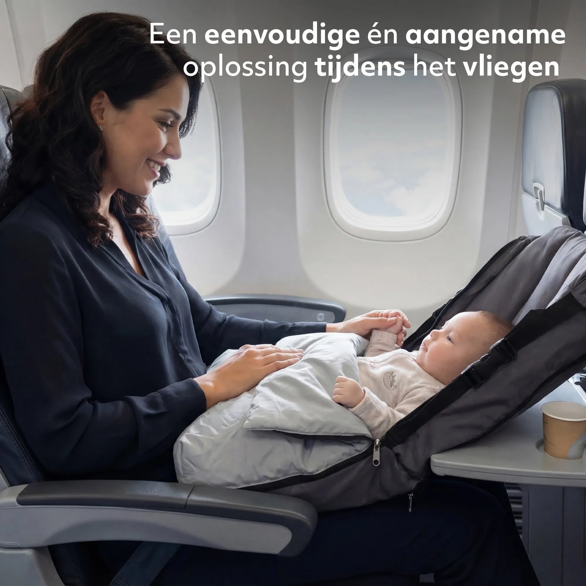 AirTraveller Vliegtuigbedje - Grijs
