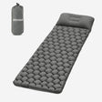 Deryan Air Bed zelfopblazend luchtbed grijs met ingebouwde pomp en draagtas compact lichtgewicht voor kamperen