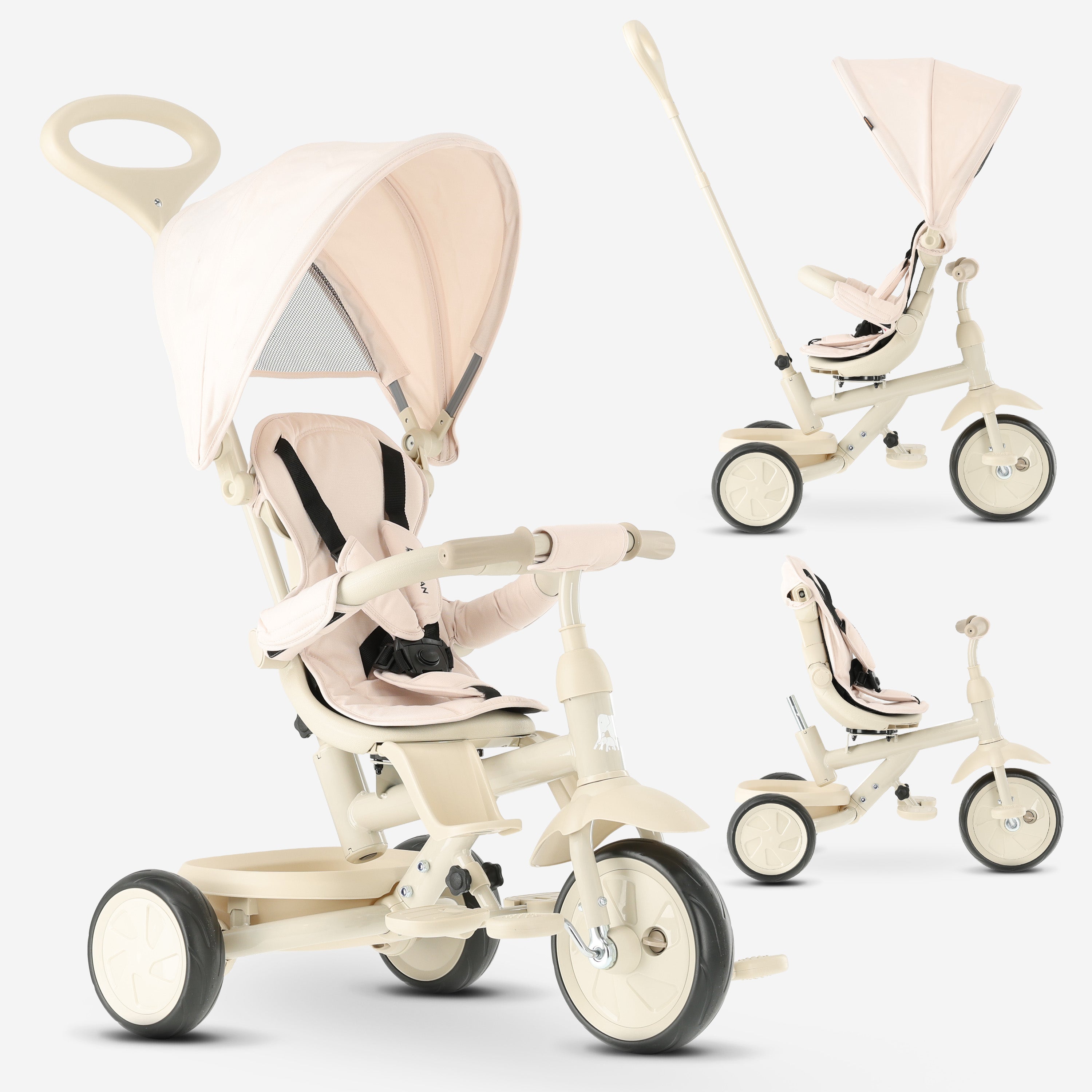 Adventurer Driewieler met duwstang Sand