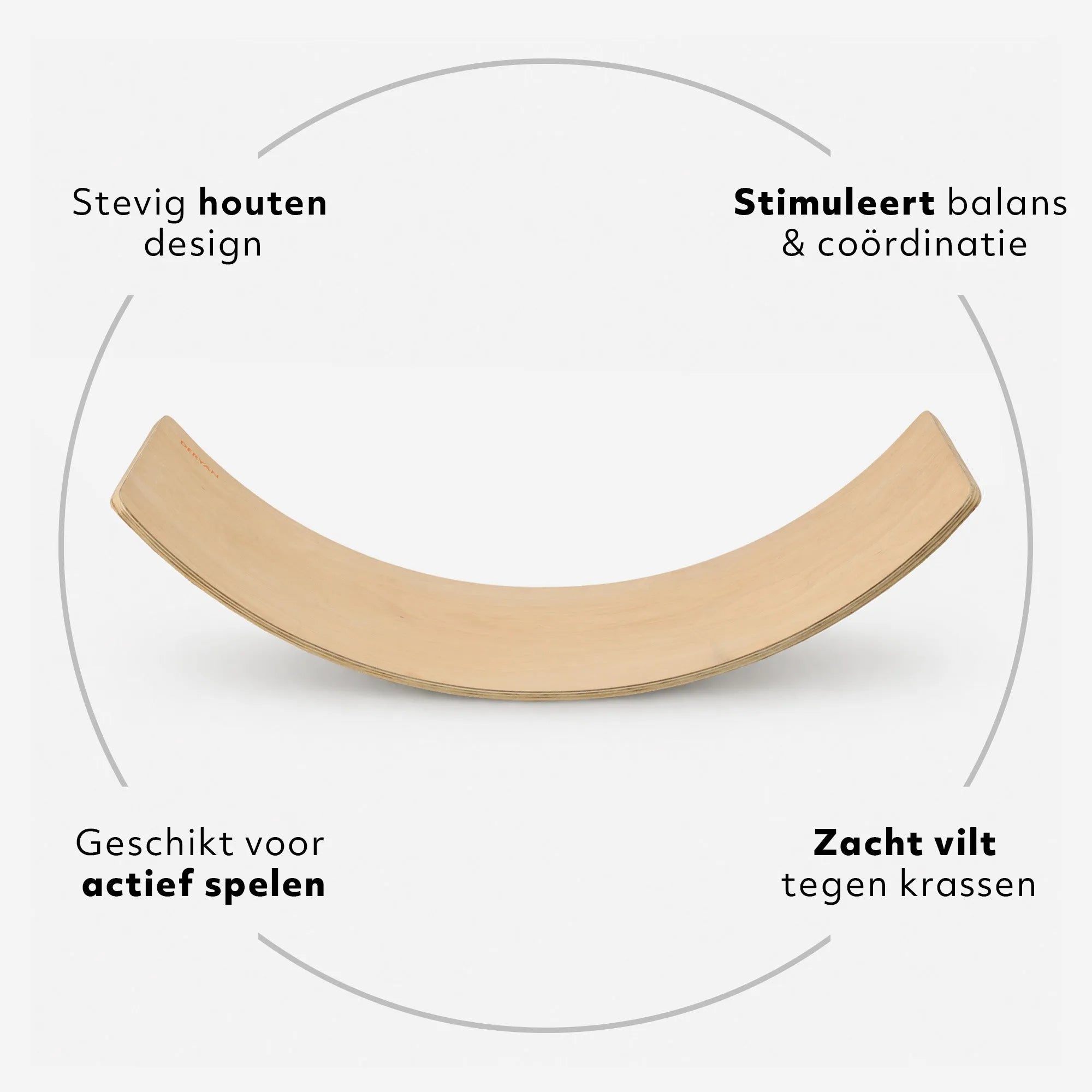 Balance Board Hout 90cm - wobl