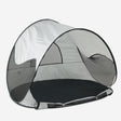Strandtent Zilver beachtent kleur zilver compact biedt beschutting tegen wind en zon