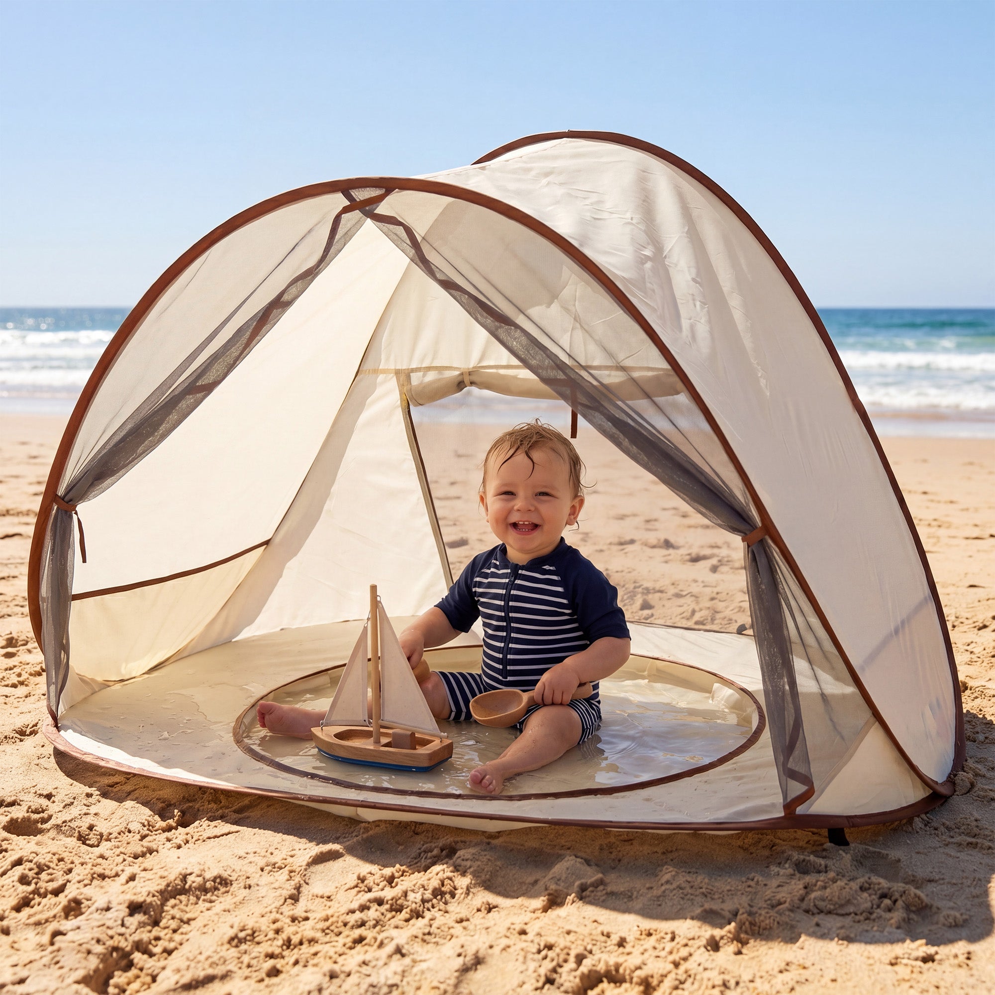Baby strandtent - Kinderzwembad Pop-Up 3-in-1 - Baby Zwembad