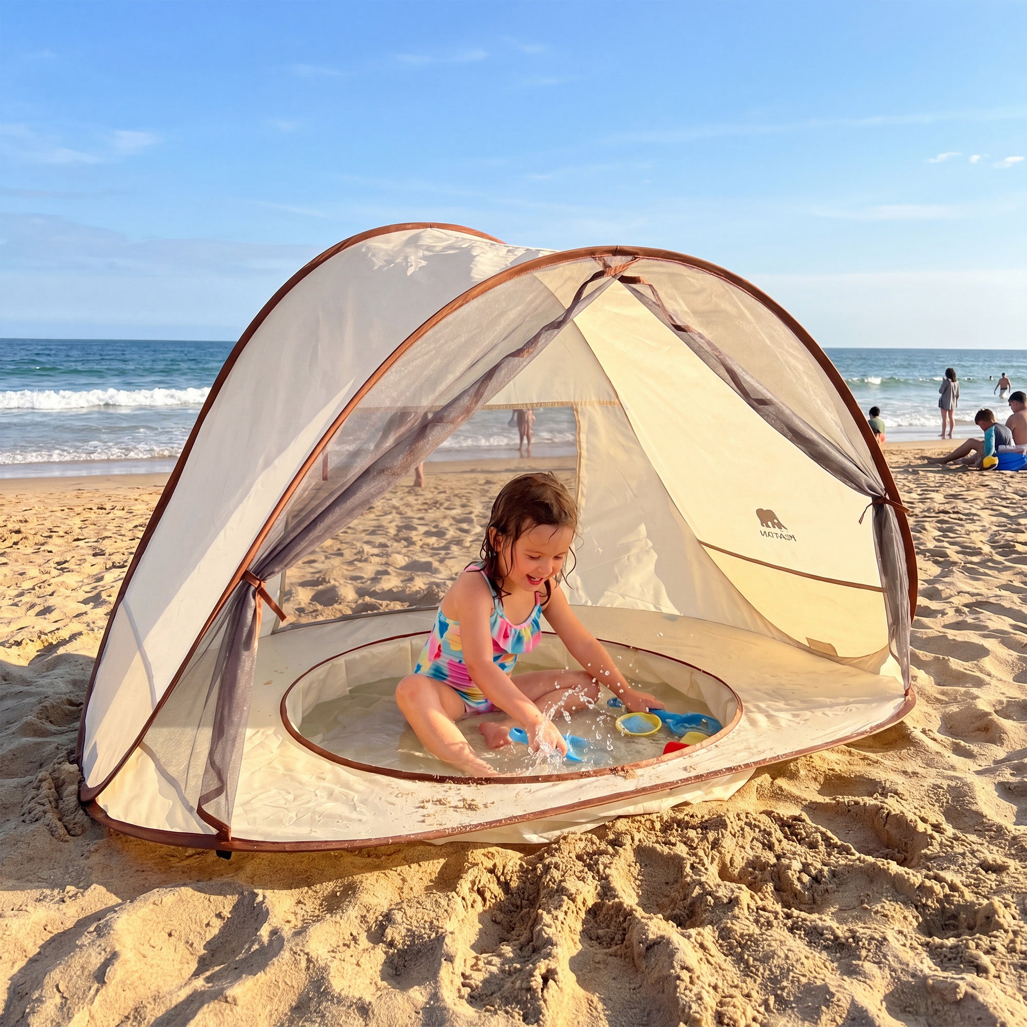 Baby strandtent - Kinderzwembad Pop-Up 3-in-1 - Baby Zwembad
