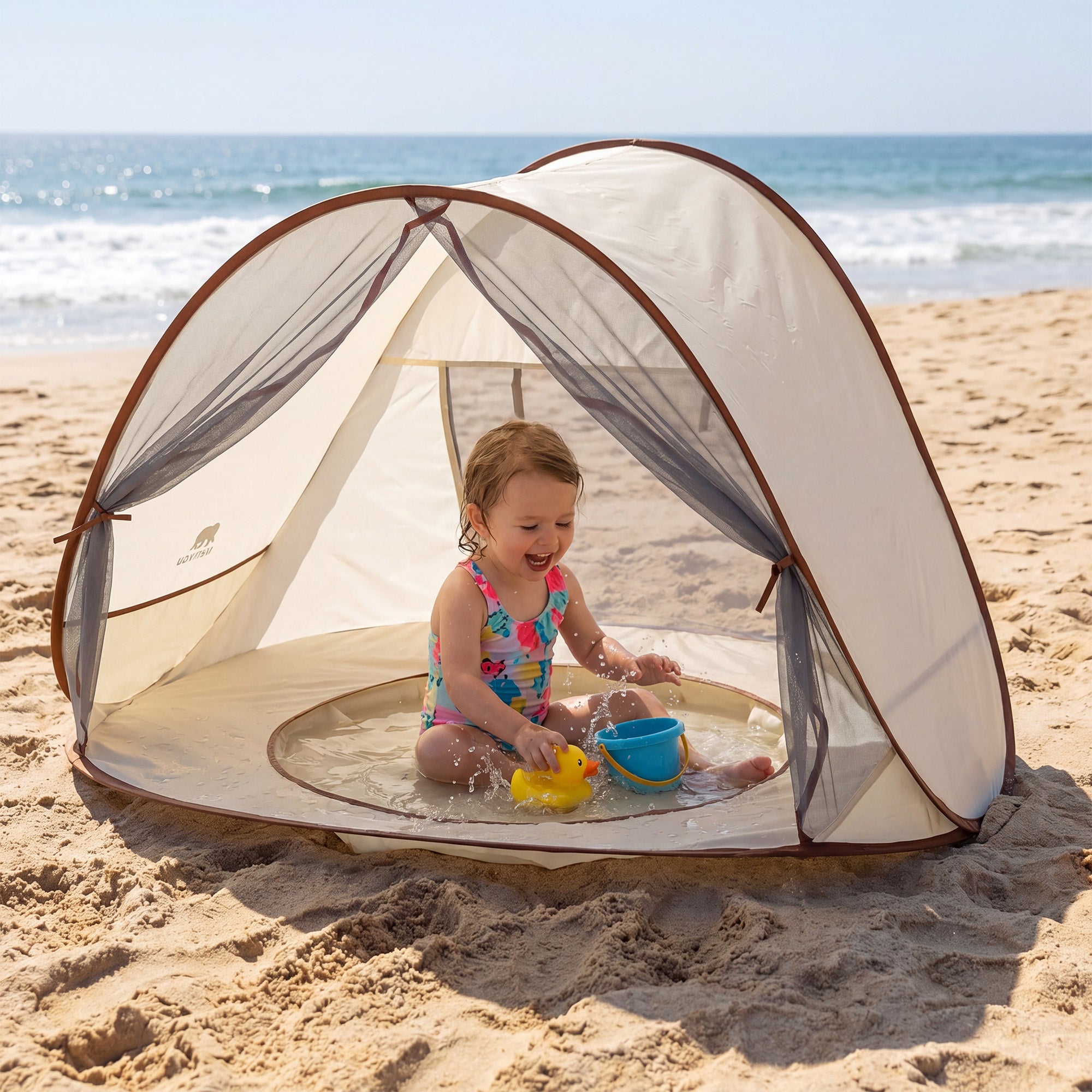 Baby strandtent - Kinderzwembad Pop-Up 3-in-1 - Baby Zwembad