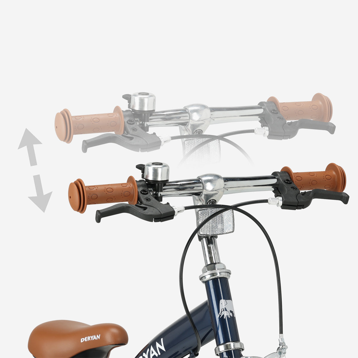 Luxe Kinderfiets 14 inch - 3 in 1 - loopfiets Blauw