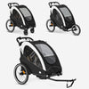 Luxe Fietskar 3-in-1 Wandelwagen en Jogger - Zwart/Cream