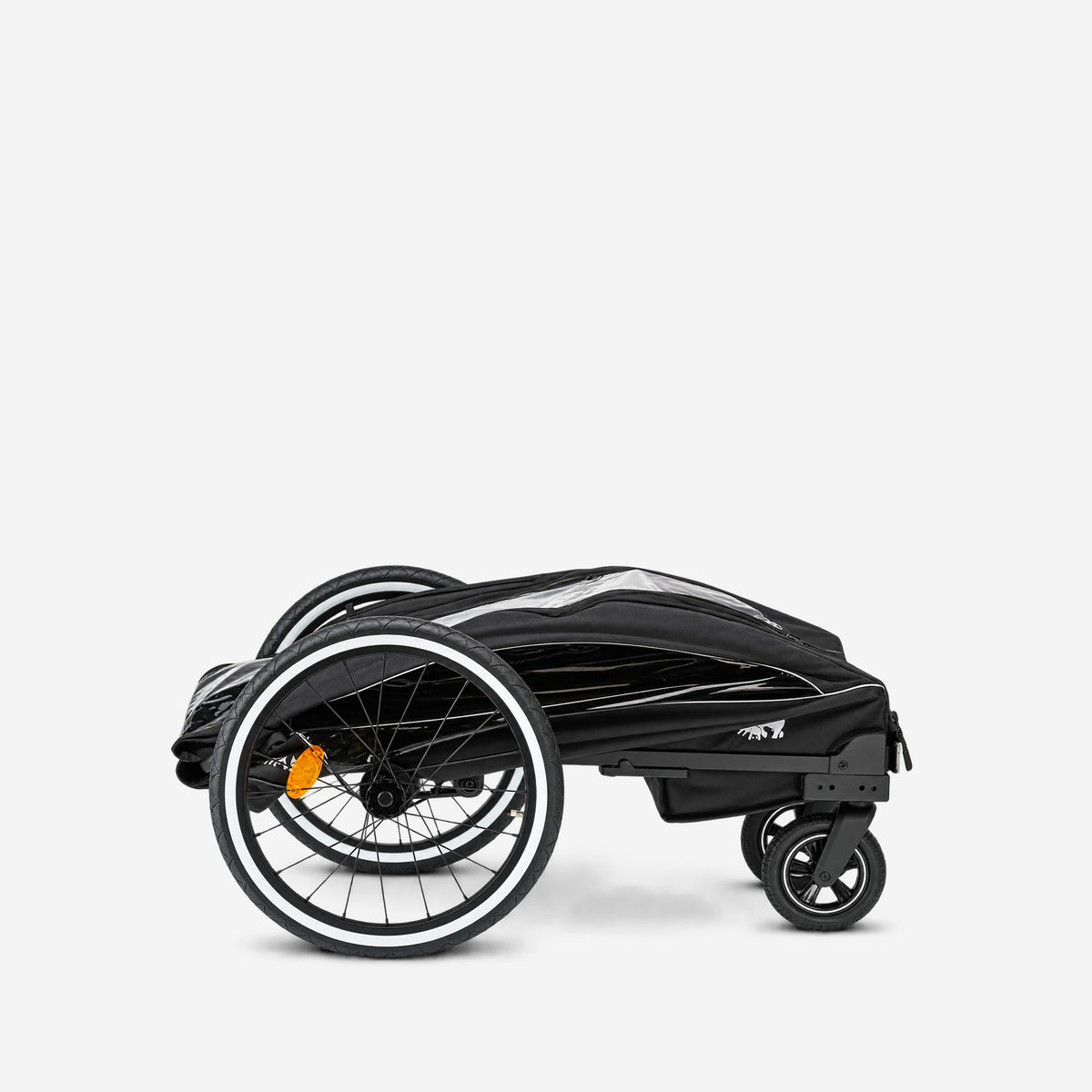 Luxe Fietskar 3-in-1 Wandelwagen en Jogger - Zwart/Cream