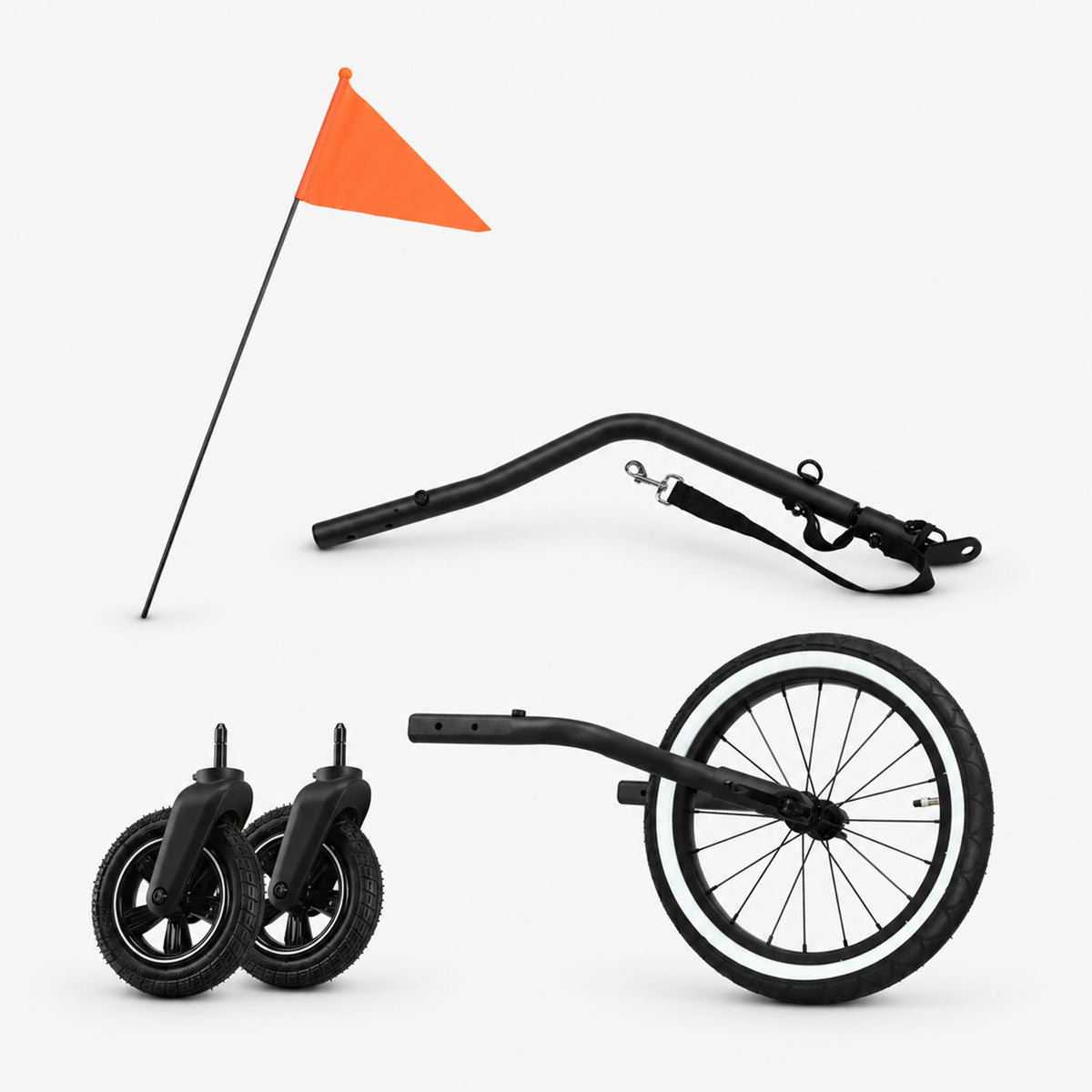 Luxe Fietskar 3-in-1 Wandelwagen en Jogger - 1 Persoons